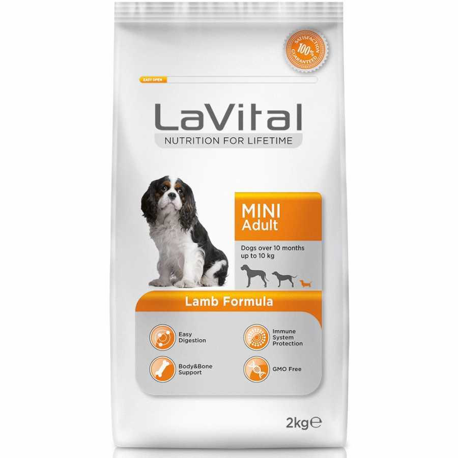 Lavital Mini Küçük Irk Kuzu Etli Yetişkin Köpek Mamasi 2 Kg