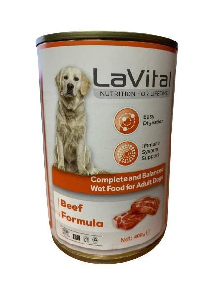 La Vital Lavital Püre Beef Sığır Etli Köpek Konservesi 400 Gr