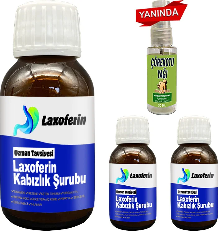 Laxoferin Şurup + Çörek Otu Yağı - Bağırsak Sağlığı İçin 3'lü Şurup Seti Fiyatı, Yorumları ve Özellikleri