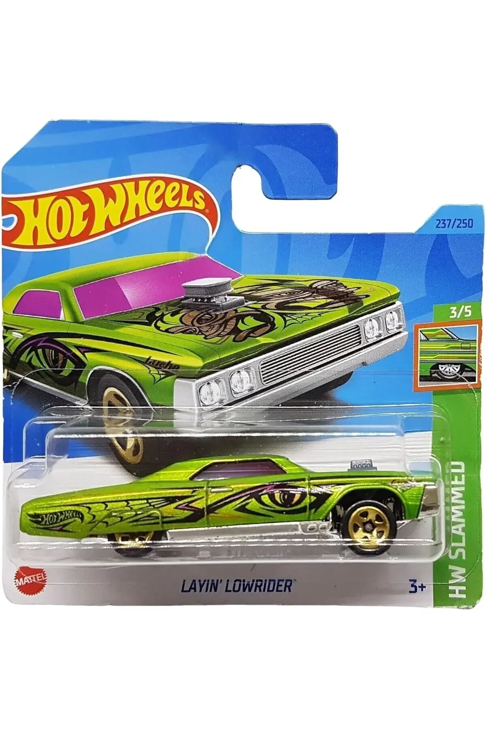 - Layin´Lowrider - HW Slammed 3/5 - HKJ08 - Short Card - açık yeş