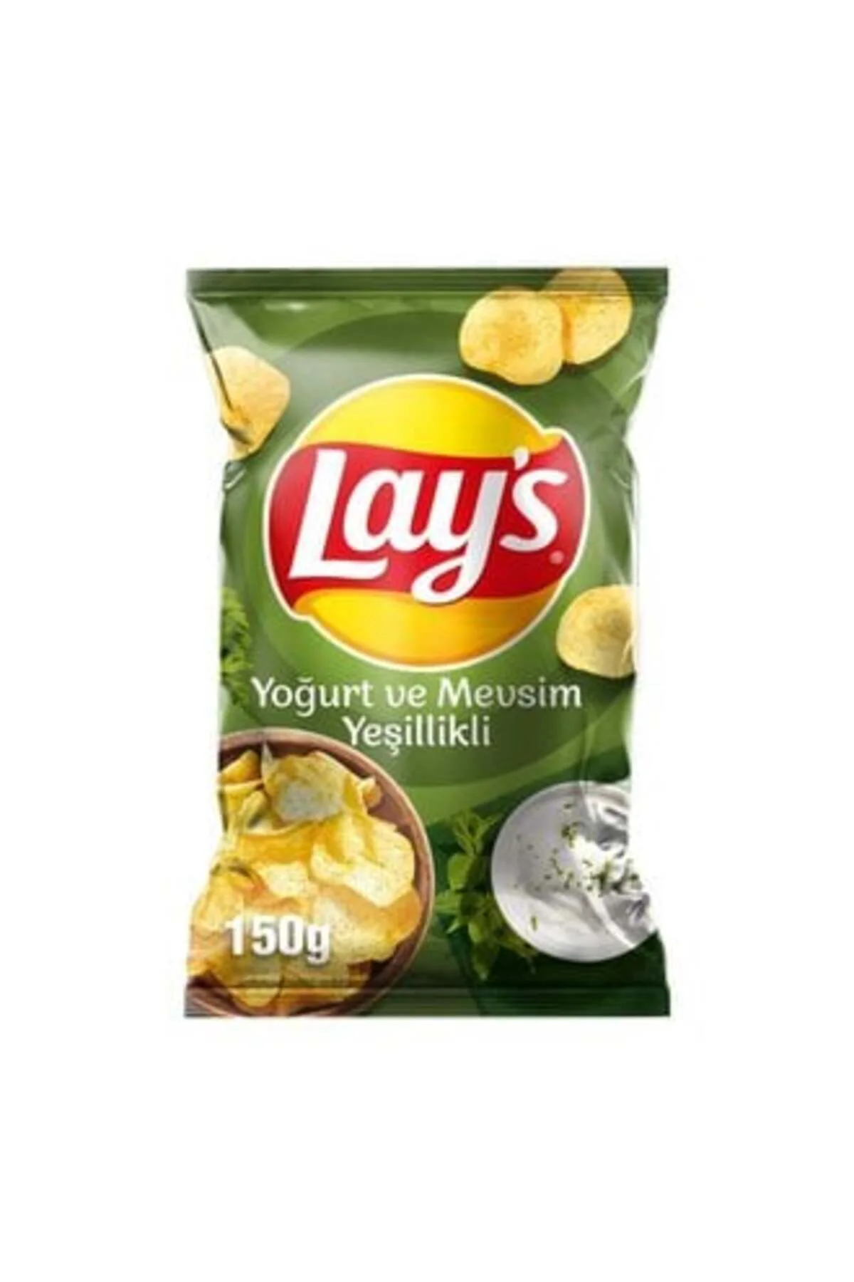 LAYS 12 ADET Mevsim Yeşillikleri Patates Cipsi Parti Boy 150 gr