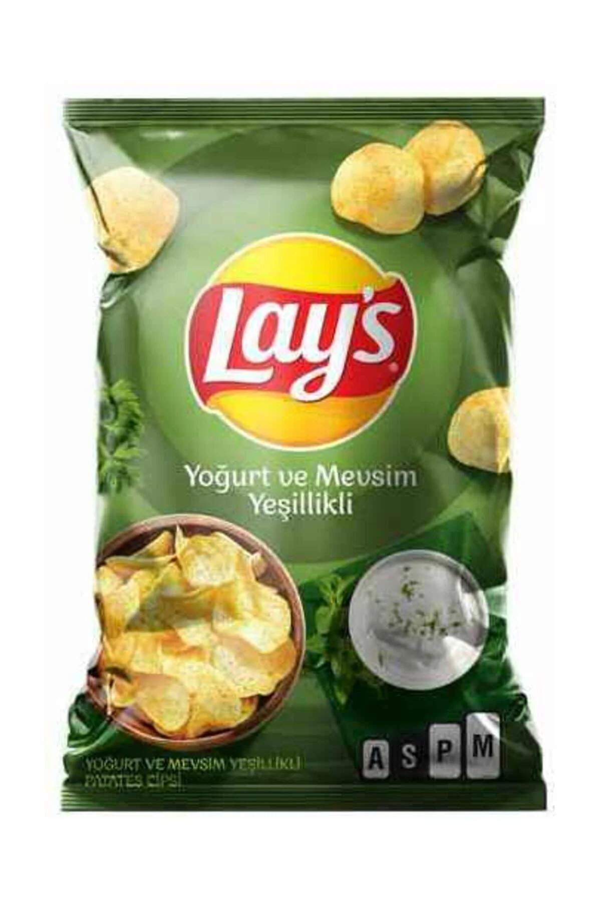 lays cips Yoğurt Ve Mevsim Yeşillik Aromalı Cips 150  gr
