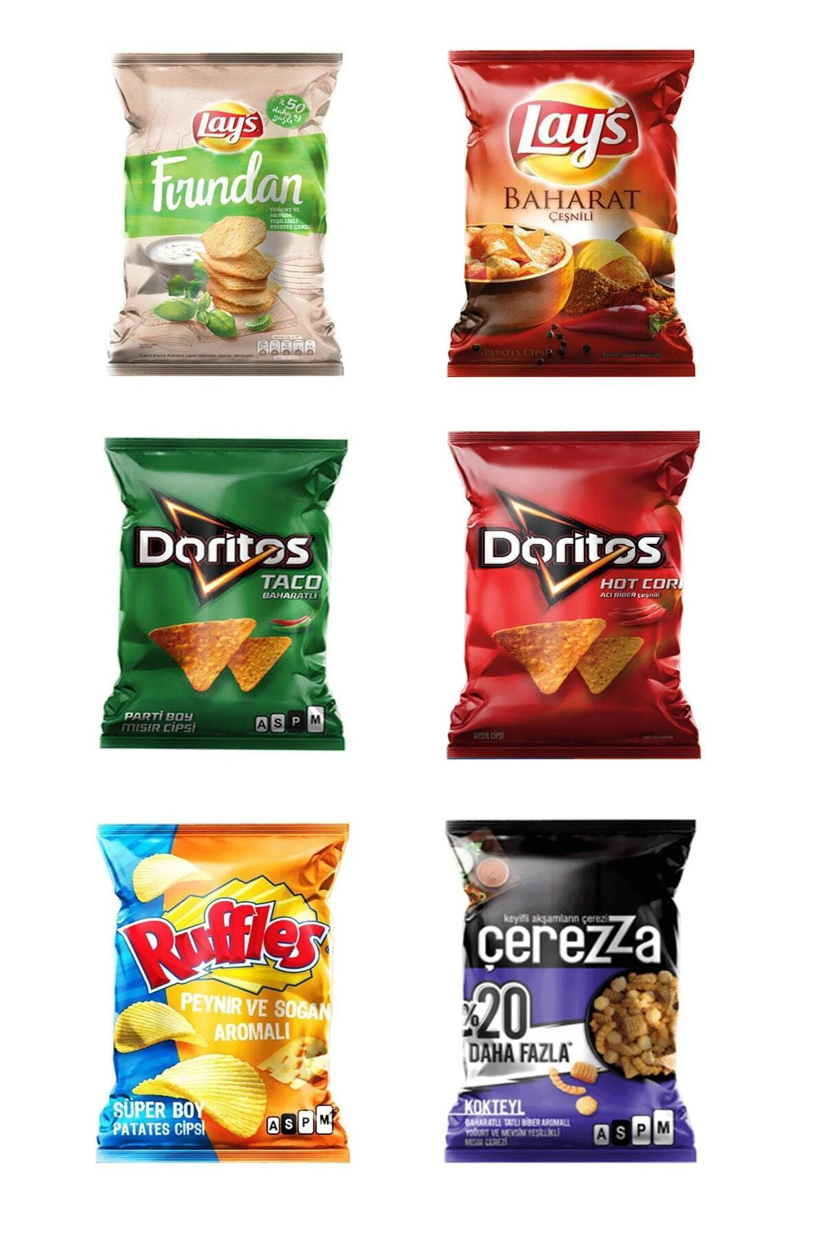 Lays Ruffles Çerezza Karma Cips Paketi Karma Cips Paketi