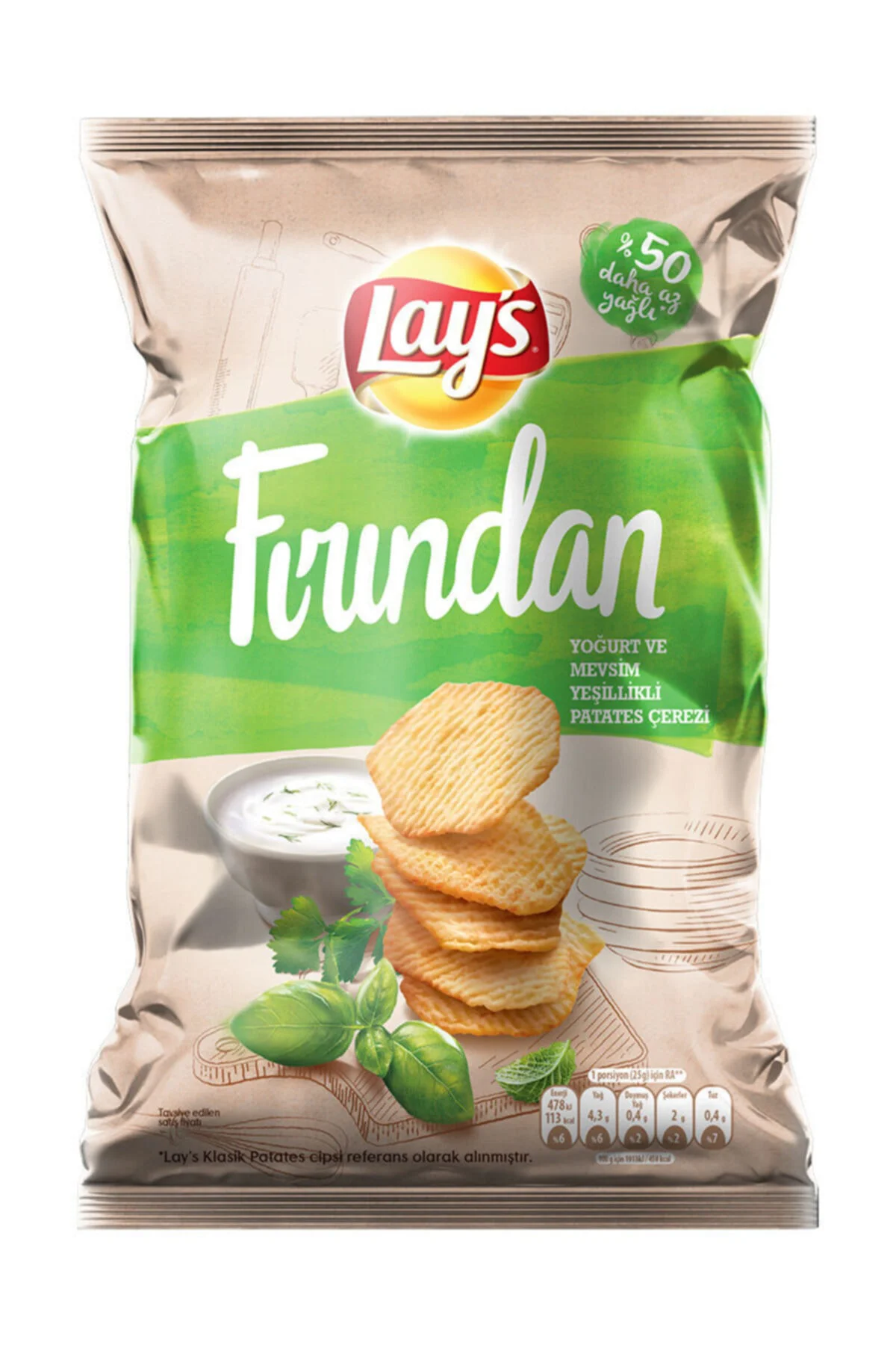 LAYS SÜPER BAKED YOĞURT MEVSİM YEŞİLLİKLERİ 96 GR