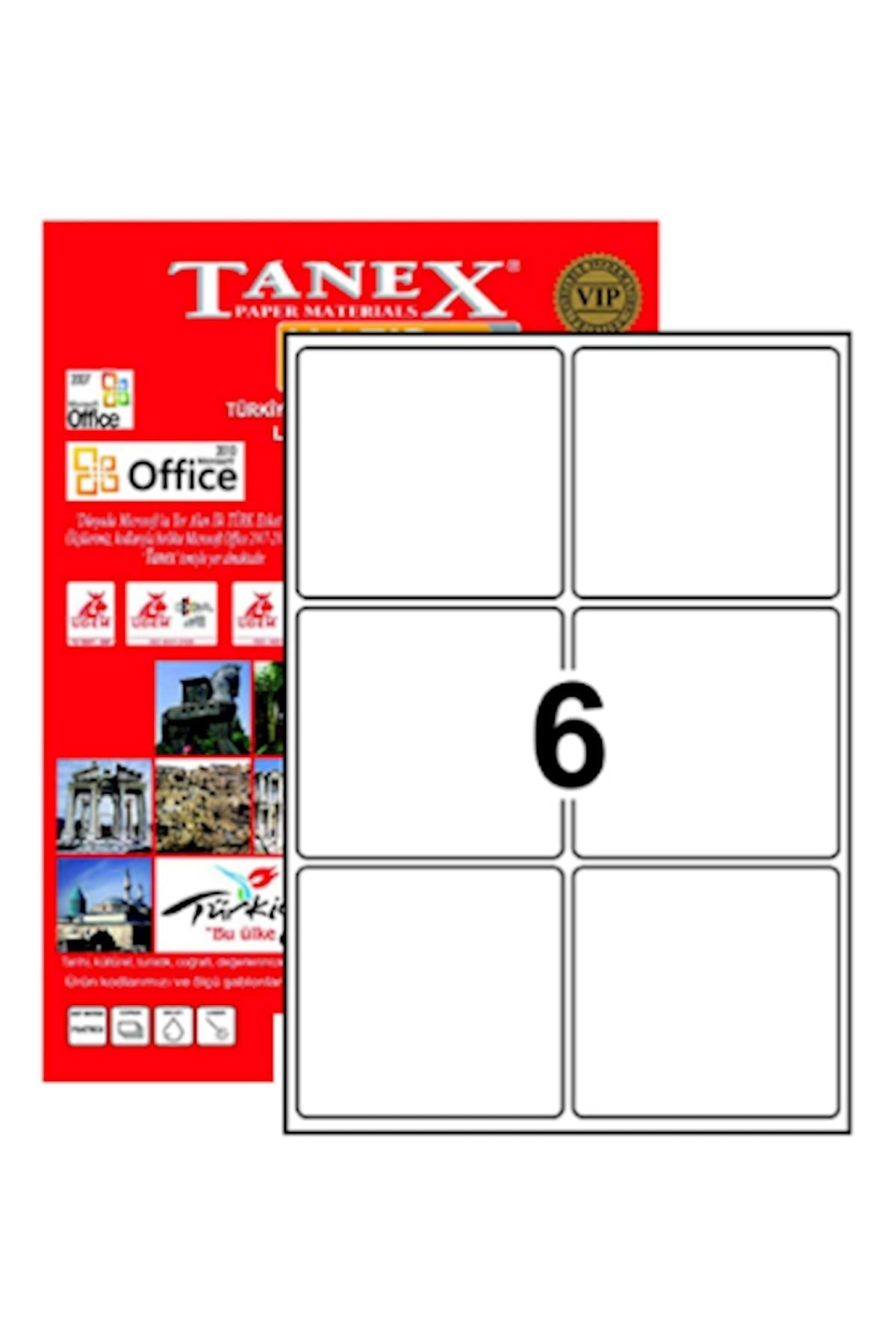 Tanex Lazer Etiket Tw-2006 99.1*93.1Mm 100 Lü..