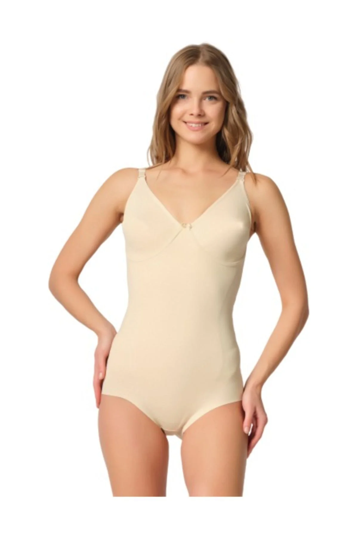 Lazer Kesim Çift Kat Slip Boy Korse Ten 2821 Lazer Kesim Çift Kat Slip Boy Korse Ten 2821
