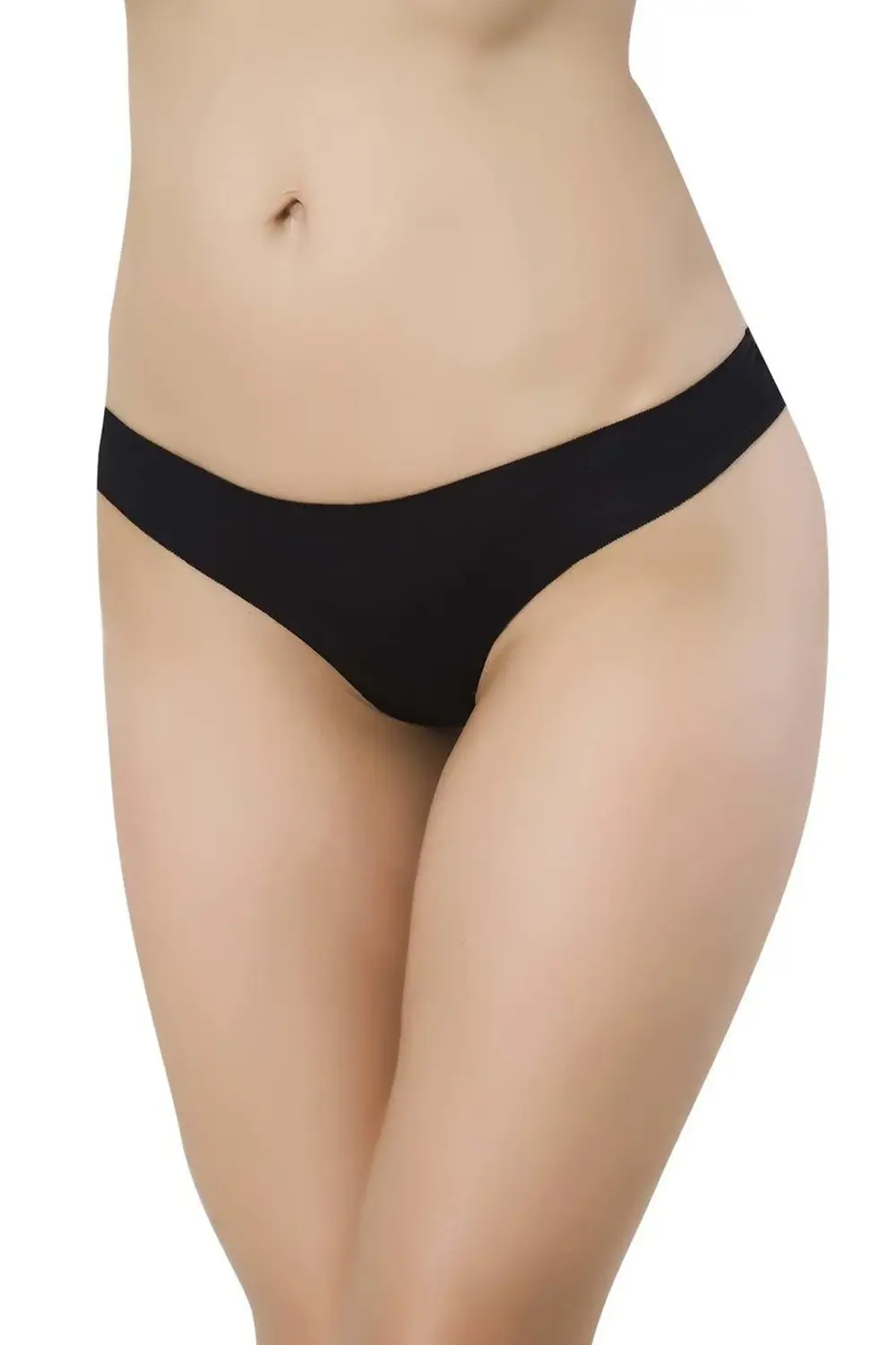 Lazer Kesim Pamuk Bikini Altı Siyah | 3707