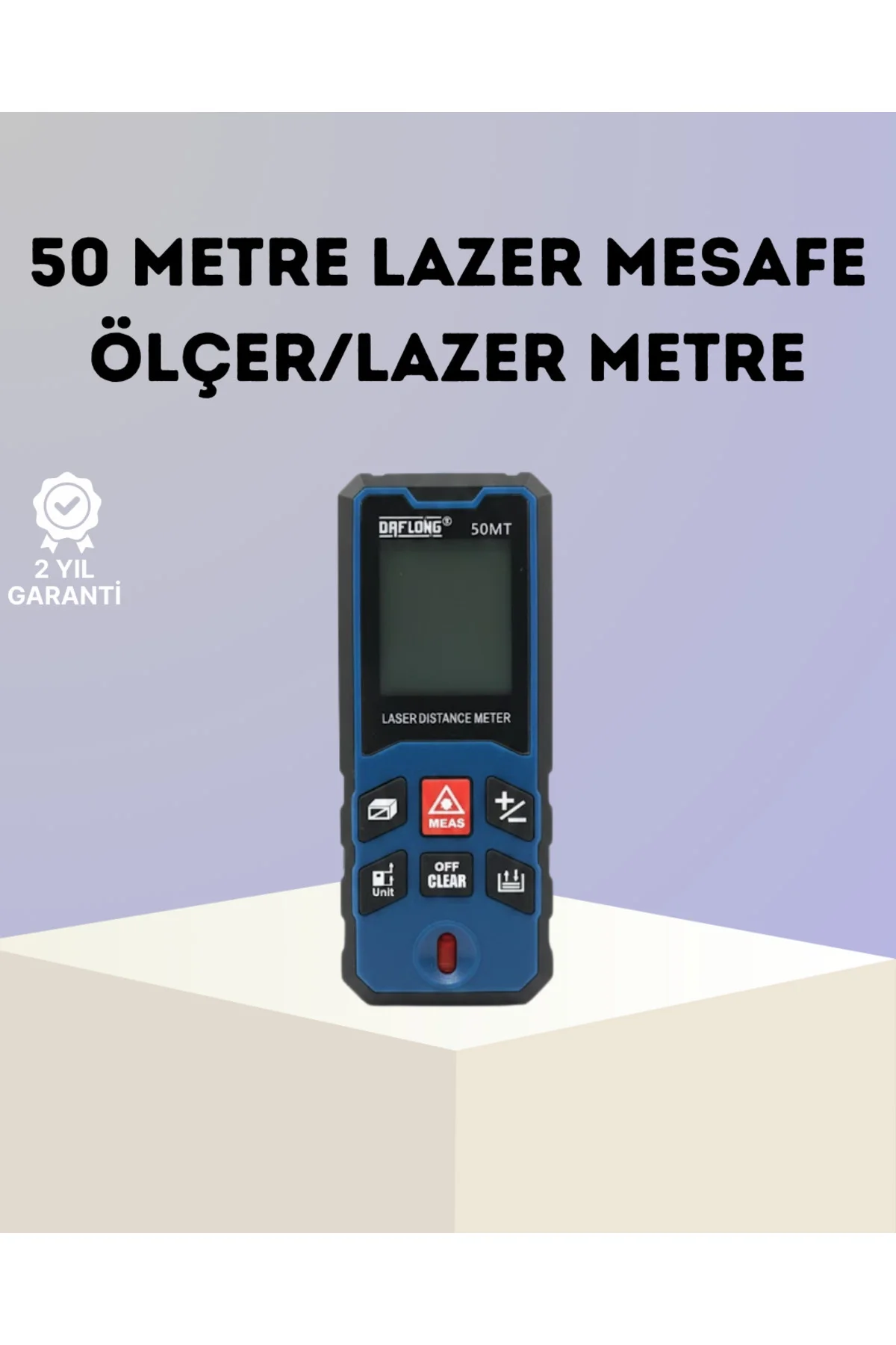 Lazer Metre 50 MT Hassas ve Hızlı Ölçüm Özellikli