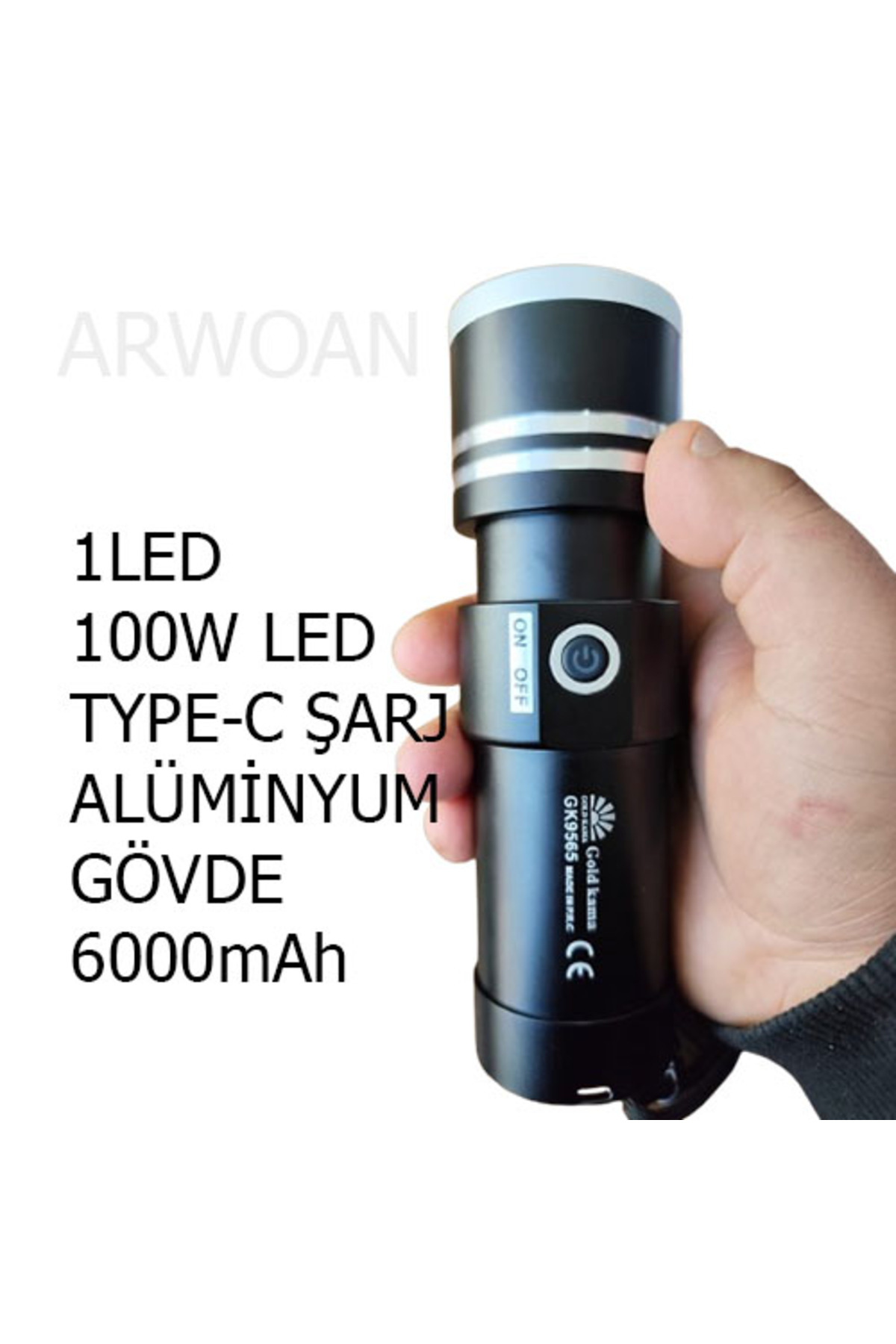 lazer silindir 10 saat çalışabilen el feneri