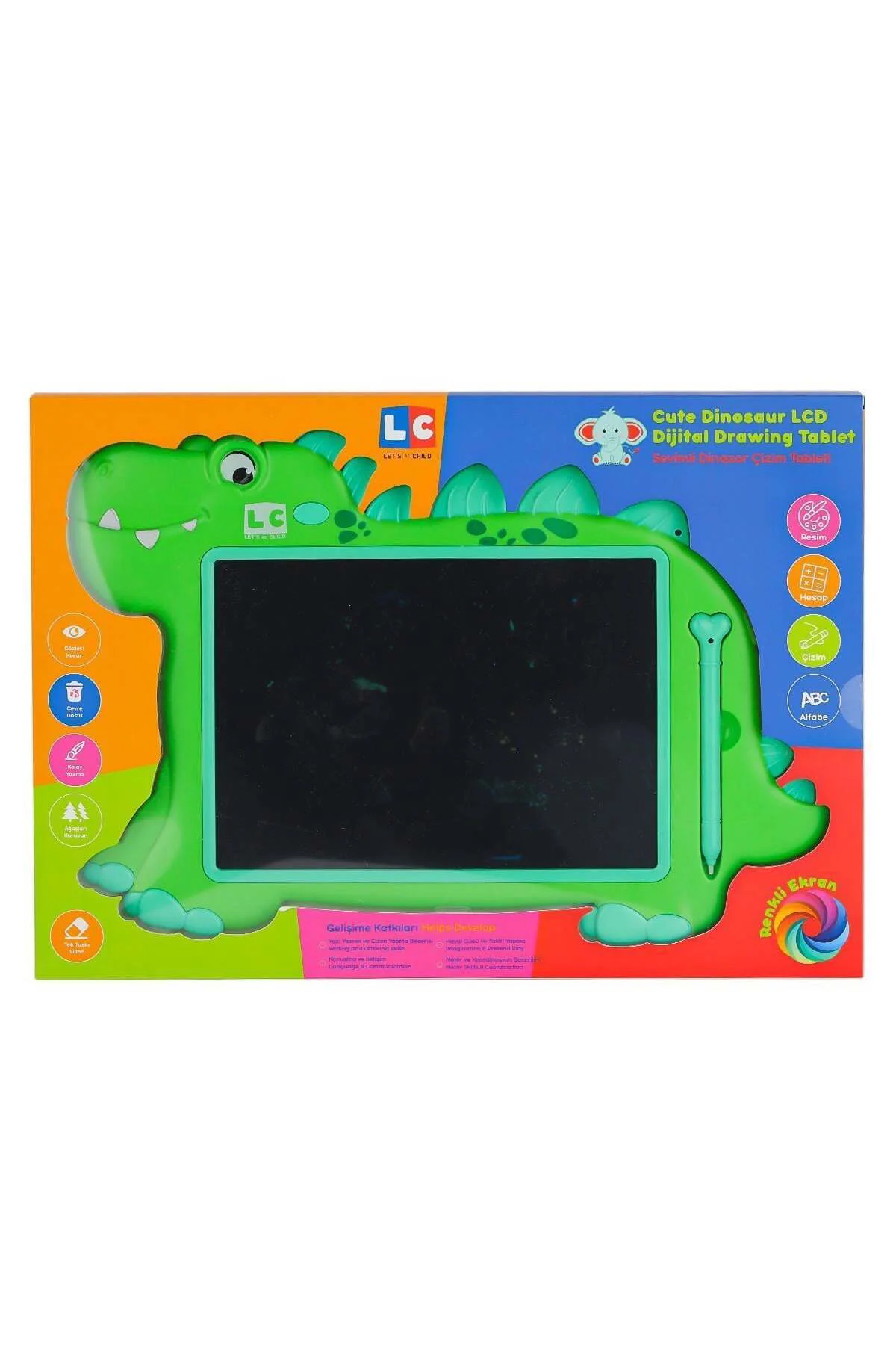 Lc-31068 Sevimli Dinazor Çizim Tableti 10 İnç