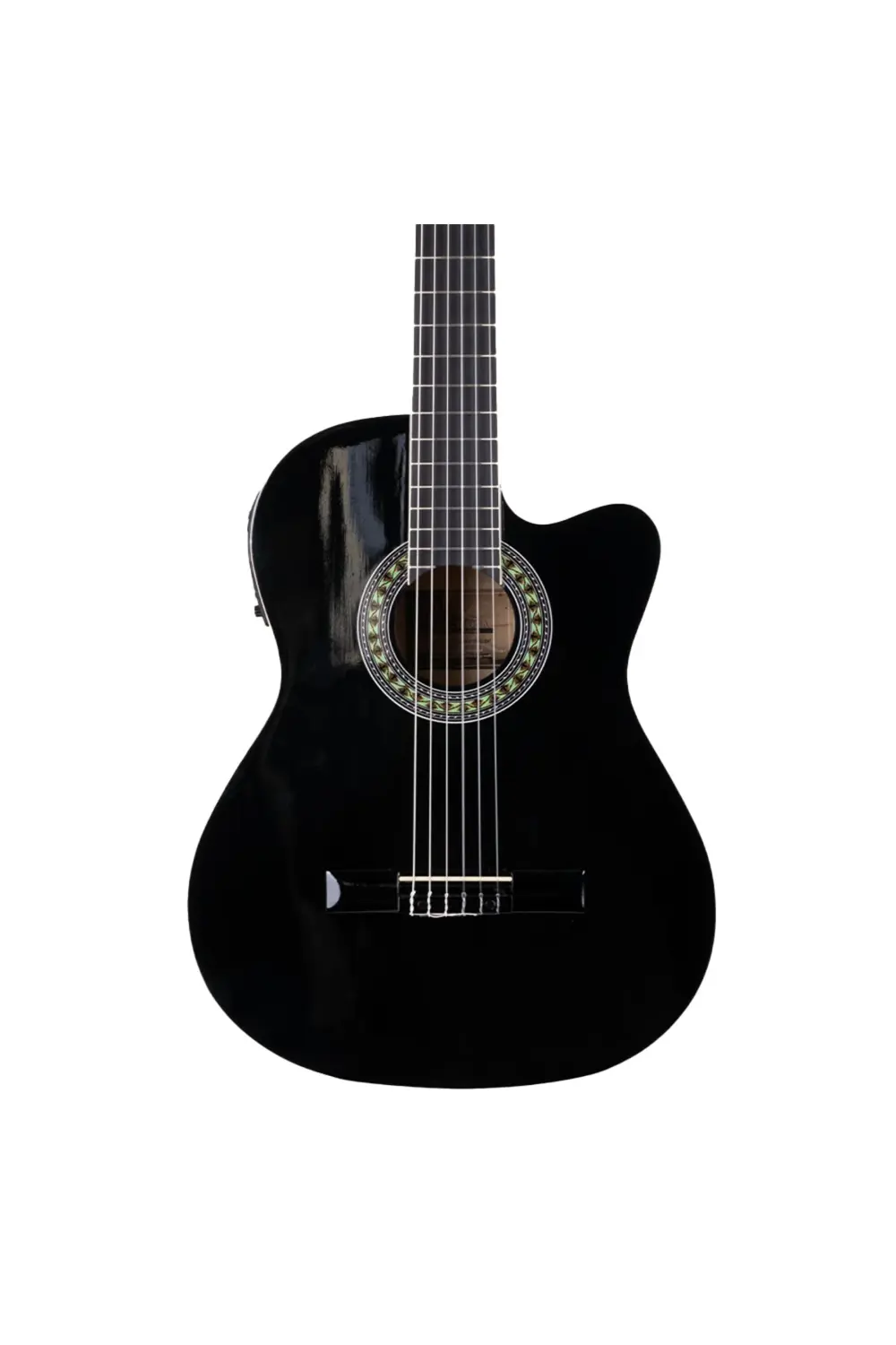 LC 3900 CEQ BK Elektro Klasik Gitar