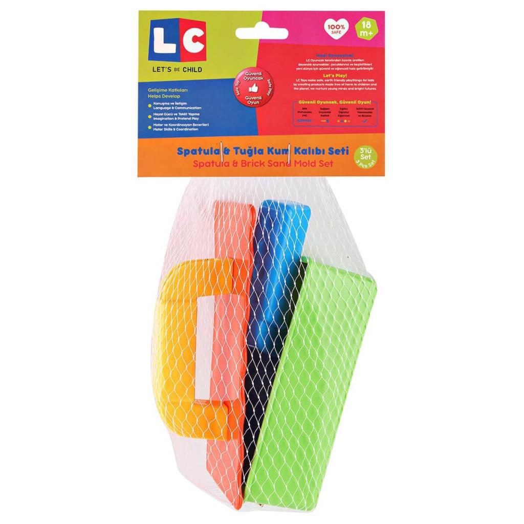 LC Oyuncak Spatula ve Tuğla Kum Kalıbı LC Oyuncak Spatula ve Tuğla Kum Kalıbı