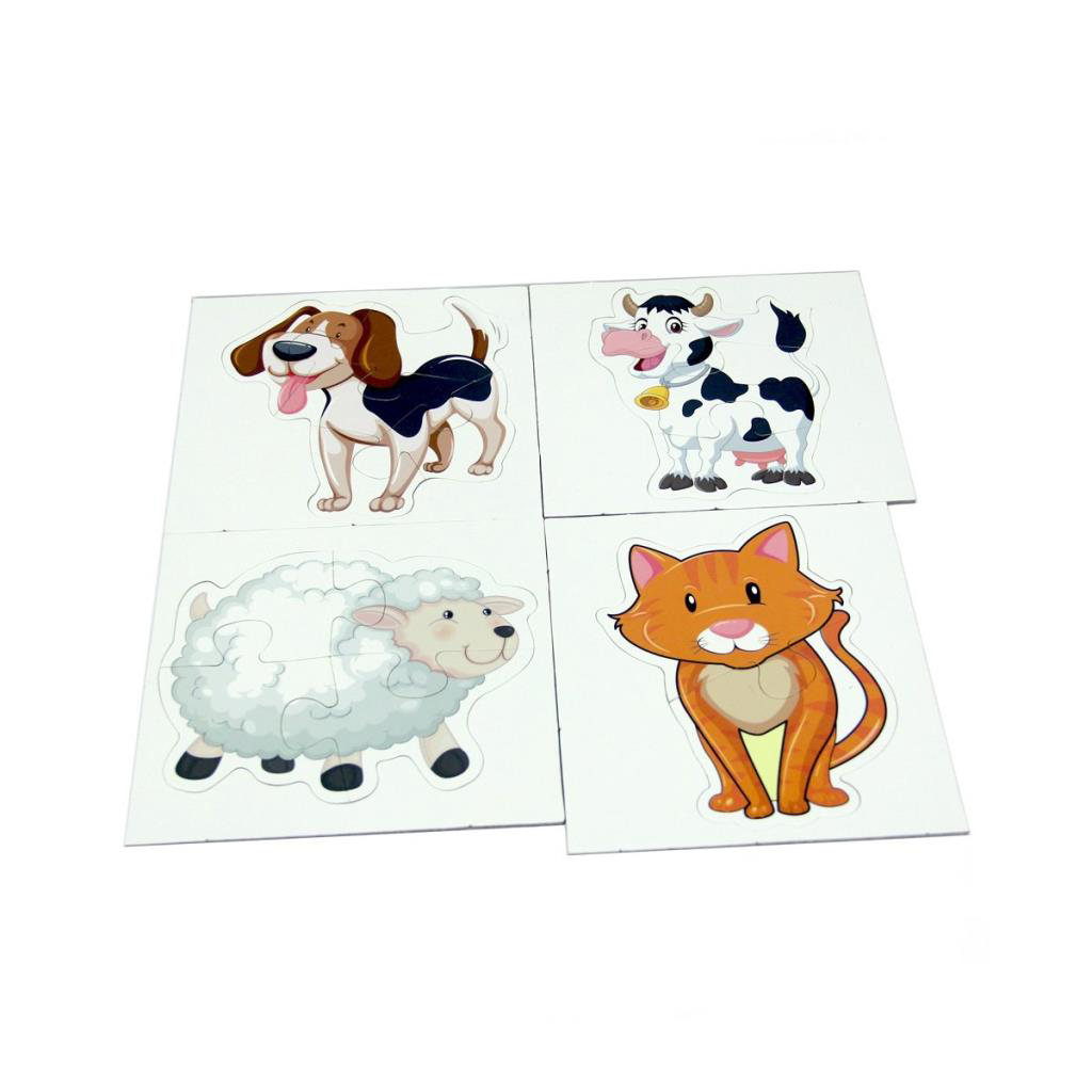 LC7224 Laço Kids Baby Puzzle - Hayvanlar / 2+3+4+5 Parça Puzzle / LC7224 Laço Kids Baby Puzzle - Hayvanlar / 2+3+4+5 Parça Puzzle /
