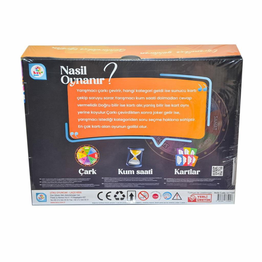 LC7505 Bilgi Çarkı - Laço Kids - Utku Oyuncak LC7505 Bilgi Çarkı - Laço Kids - Utku Oyuncak