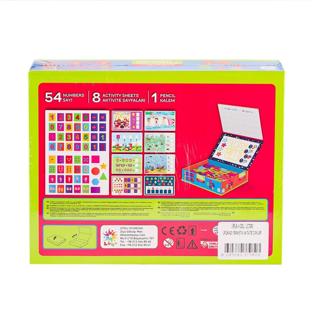 LC7980 Manyetik Aktivite Sayılar -Laçokids Fiyatı, Yorumları ve Özellikleri