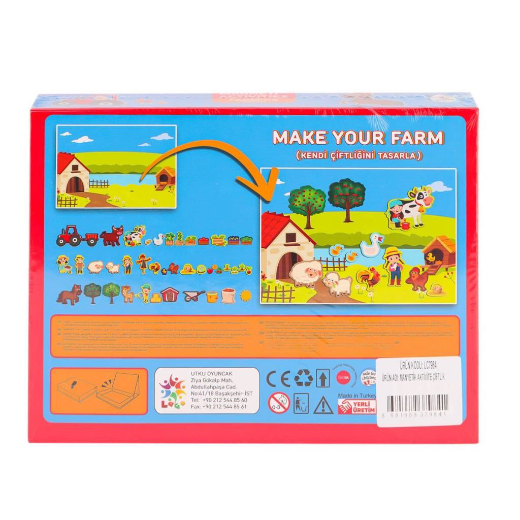 LC7984 Manyetik Aktivite Çiftlik -Laçokids LC7984 Manyetik Aktivite Çiftlik -Laçokids