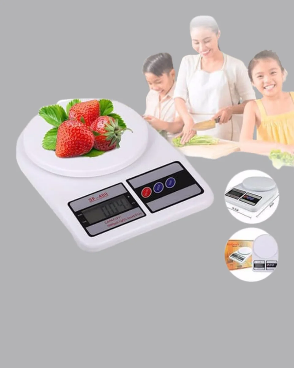 LCD Ekranlı Hassas Dijital Mutfak Terazisi – 5kg Kapasite 1g Hassasiyet