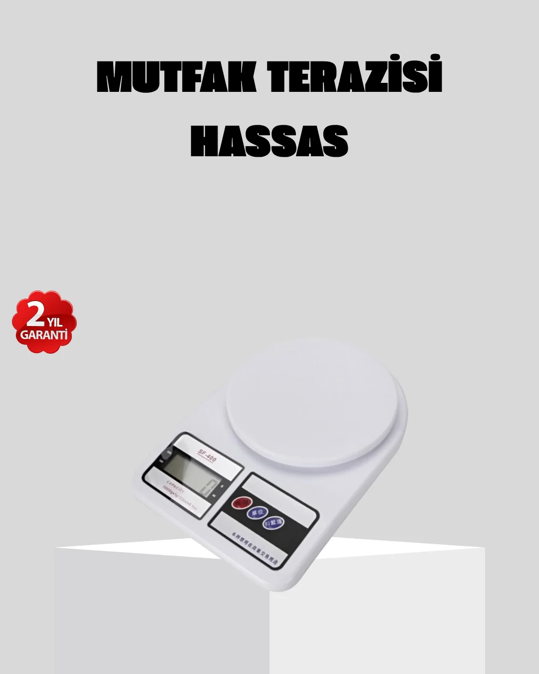 LCD Ekranlı Hassas Dijital Mutfak Terazisi – 5kg Kapasite, 1g Has