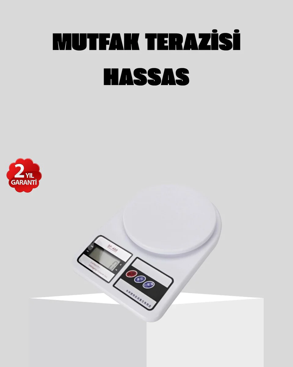 LCD Ekranlı Hassas Dijital Mutfak Terazisi – 5kg Kapasite ve 1g Hassasiyet