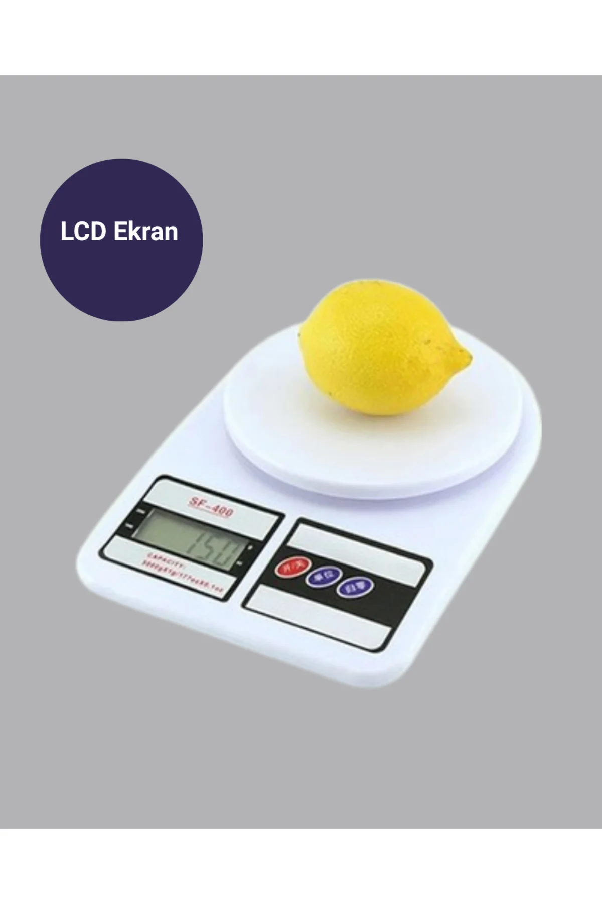 LCD Ekranlı Hassas Dijital Mutfak Terazisi – 5kg Kapasite 1g Hass