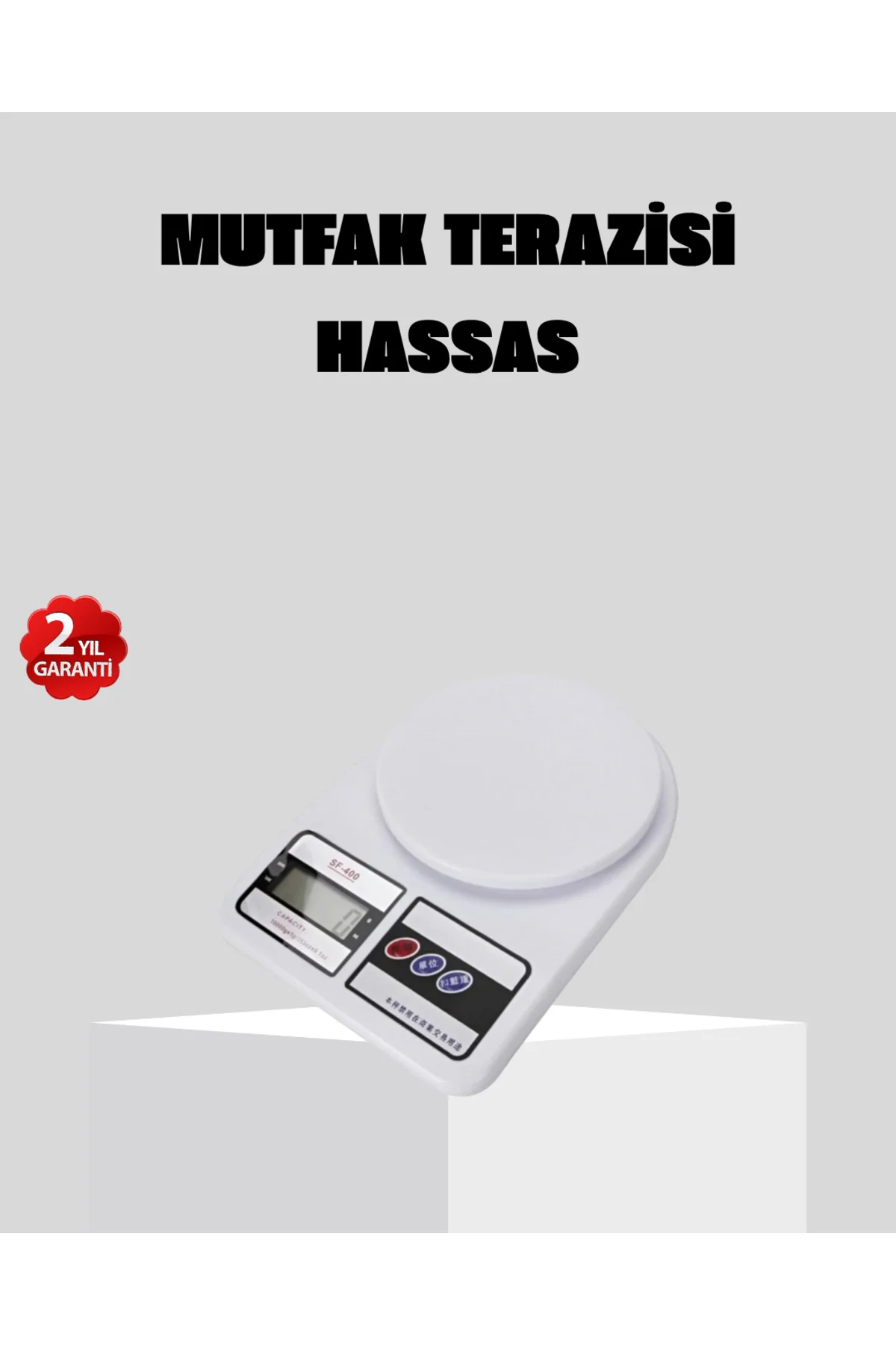 LCD Ekranlı Hassas Dijital Mutfak Terazisi – 5kg Kapasite 1g Hass