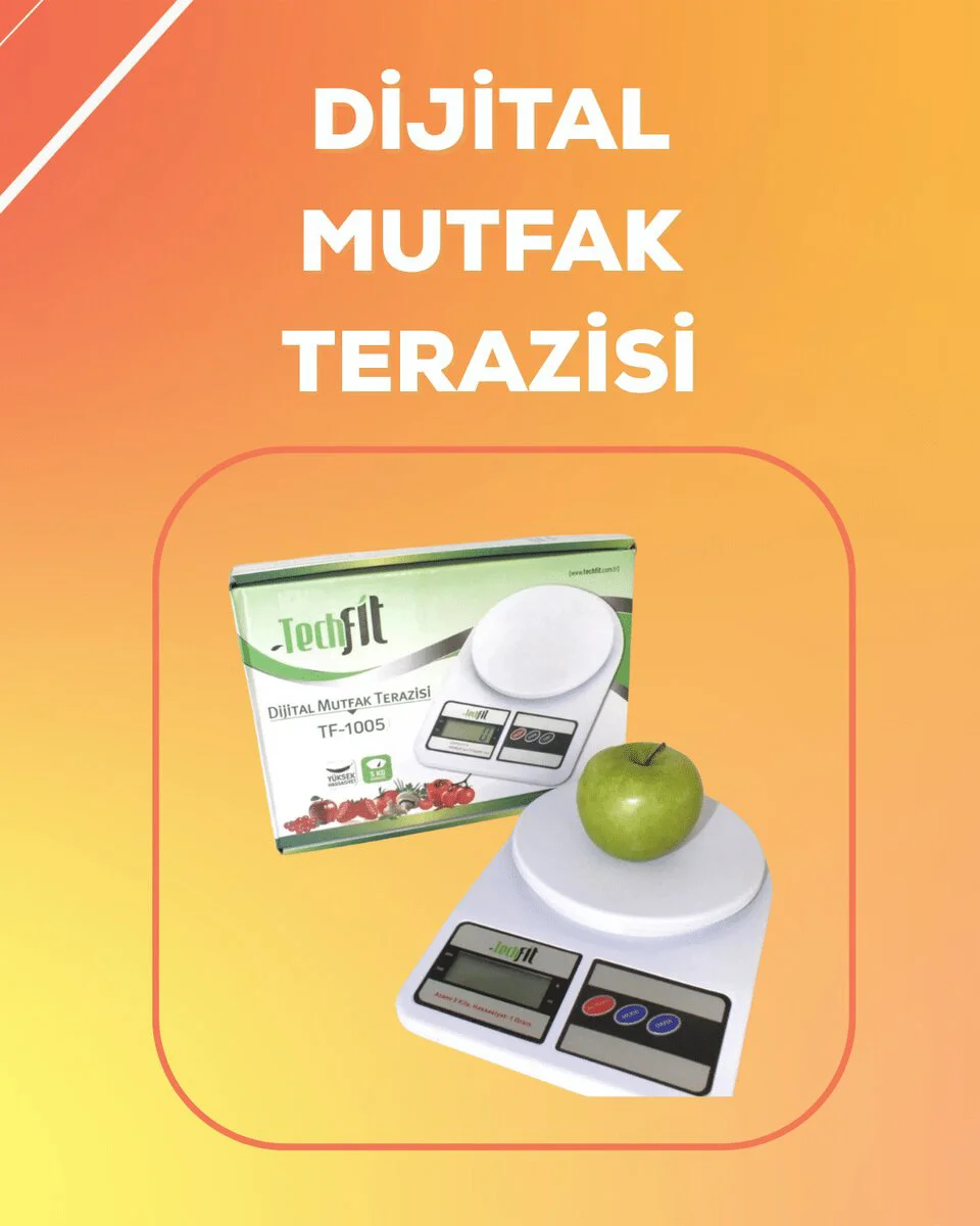 LCD Ekranlı Yüksek Hassasiyetli Dijital Mutfak Terazisi