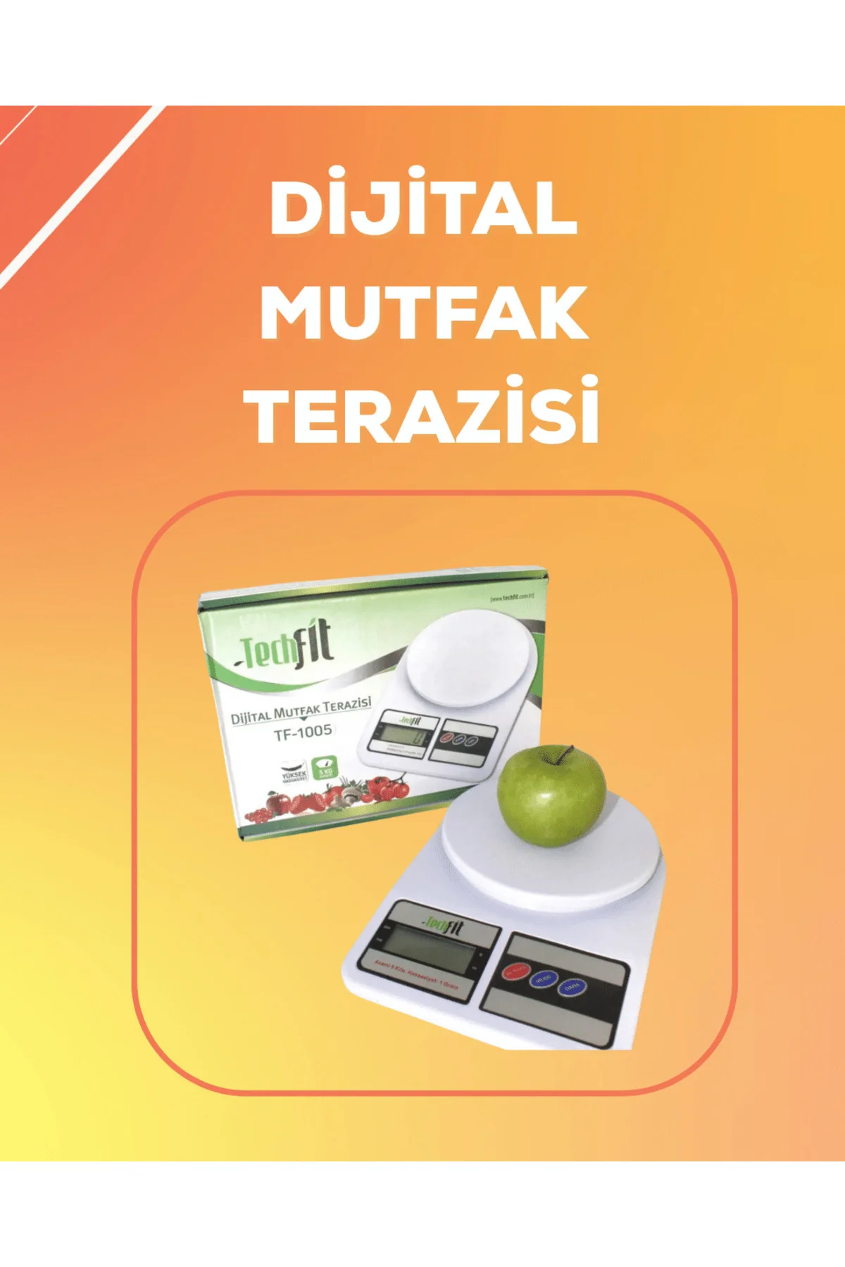 LCD Ekranlı Yüksek Hassasiyetli Dijital Mutfak Terazisi - ayr8304