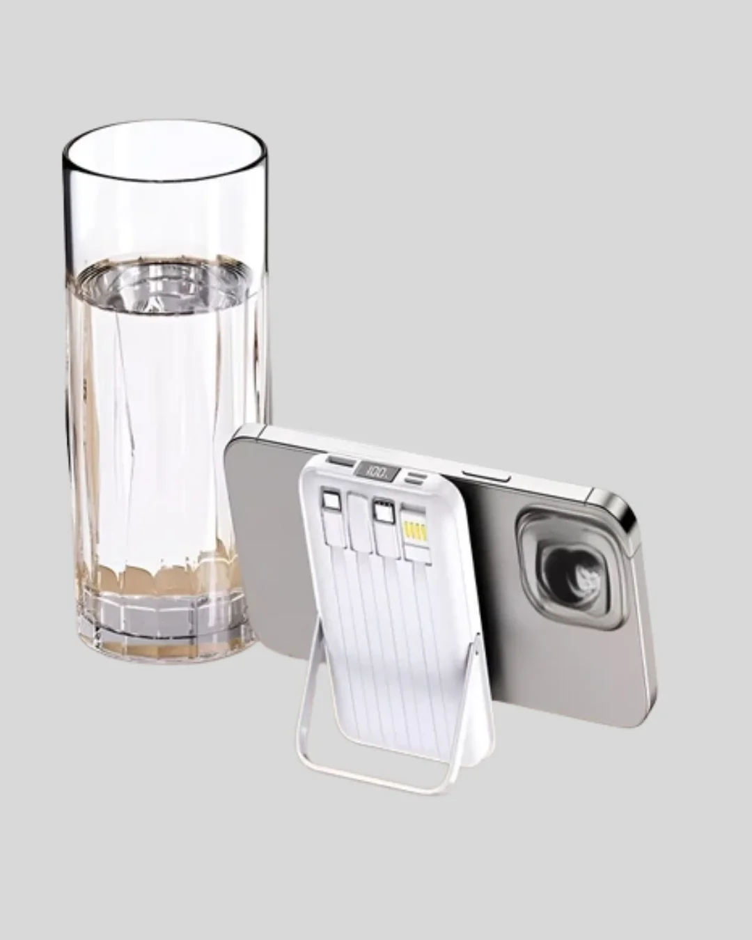 LCD Göstergeli Manyetik Powerbank Type C USB Girişli Yeni Nesil
