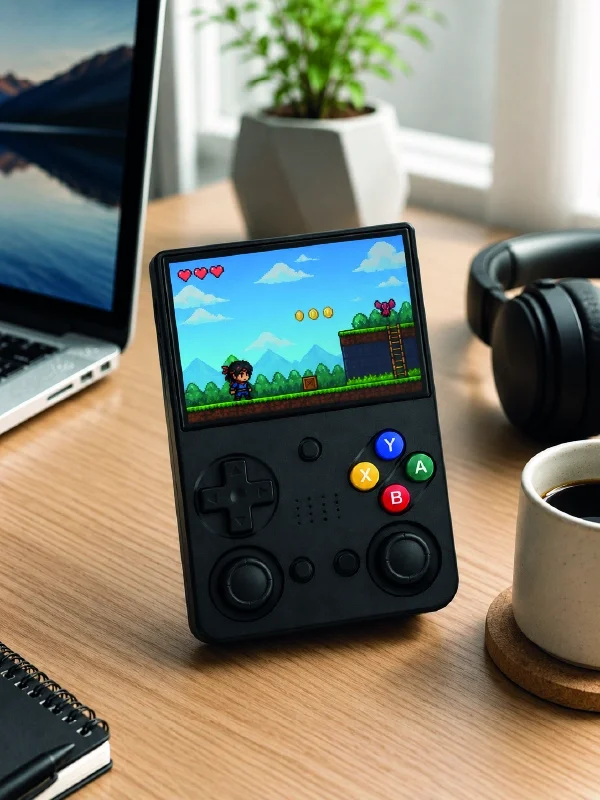 LCD Retro Oyun Konsolu TV Bağlantı Destekli Çift Analog Joystick 