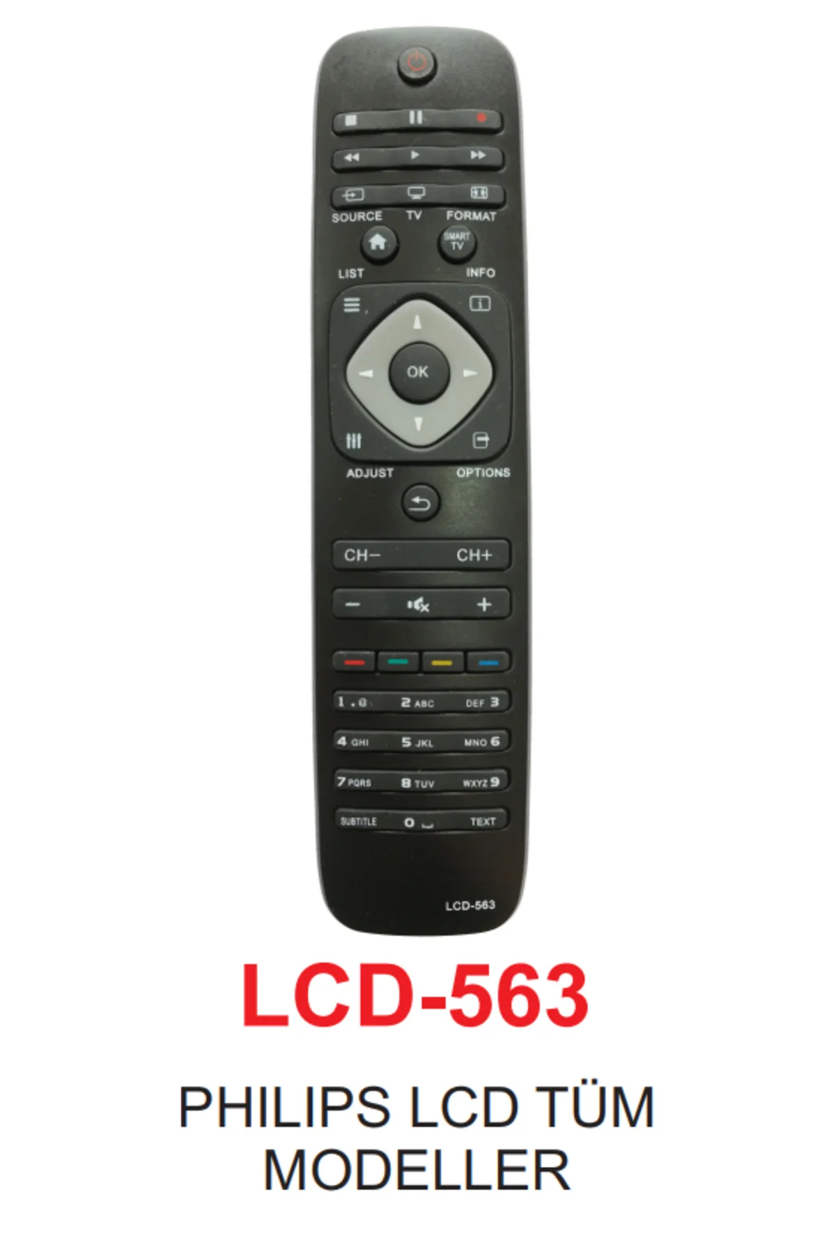 LCD Tüm Modellere Uygun Kumanda LCD-563