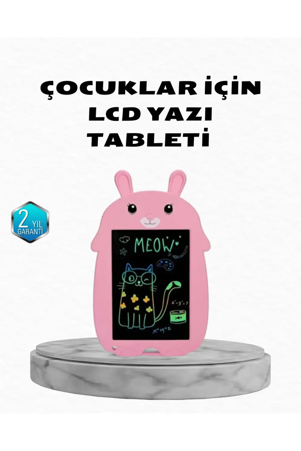LCD Yazı Tableti 12 inç Tek Tuşla Silme Kilitli Çocuk Eğitim Çizi