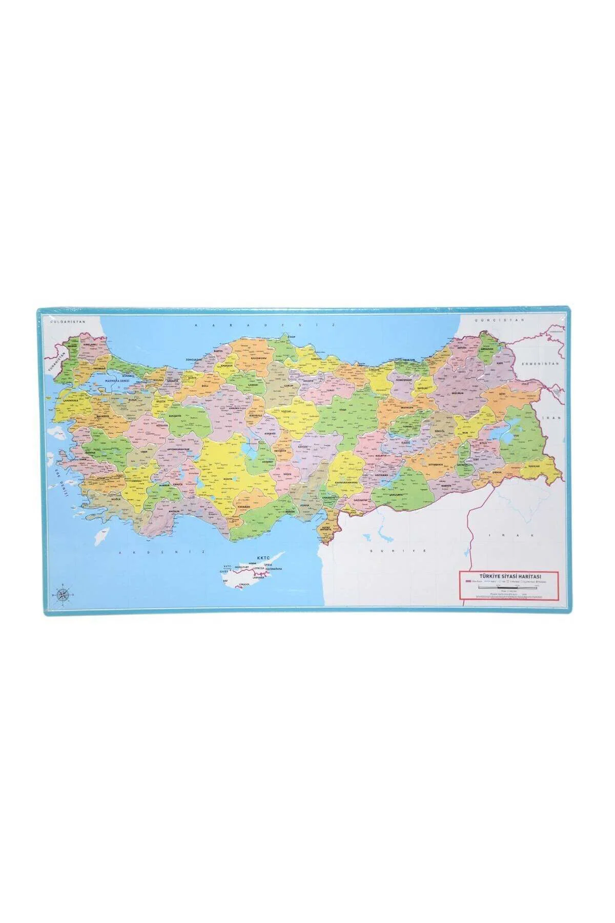 Lcsh001 Laço Siyasi Harita Çerçeveli Puzzle