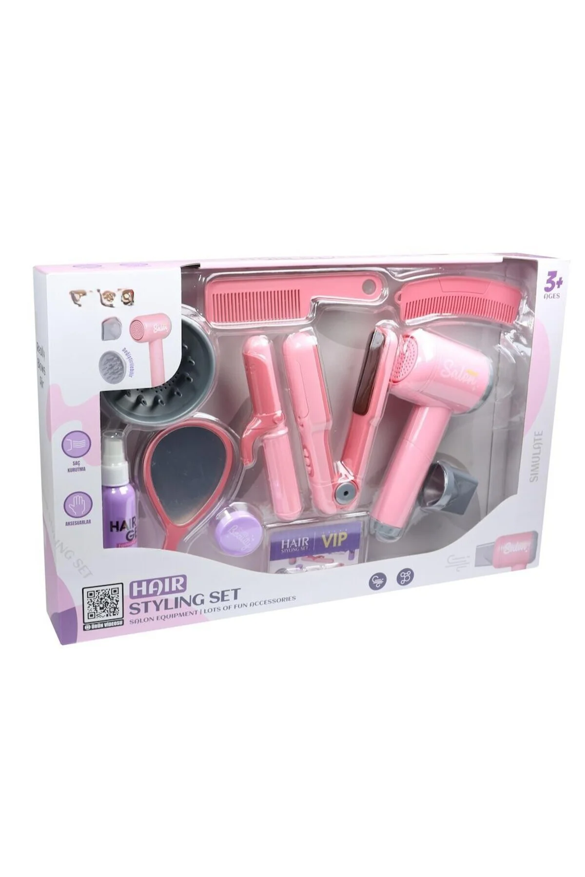 LD-338B SESLI ISIKLI KUAFOR SET