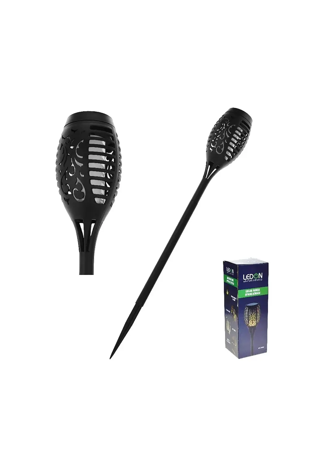 Ld-7002 Paslanmaz Çelik Güneş Enerjili Titreyen Meşale Işığı