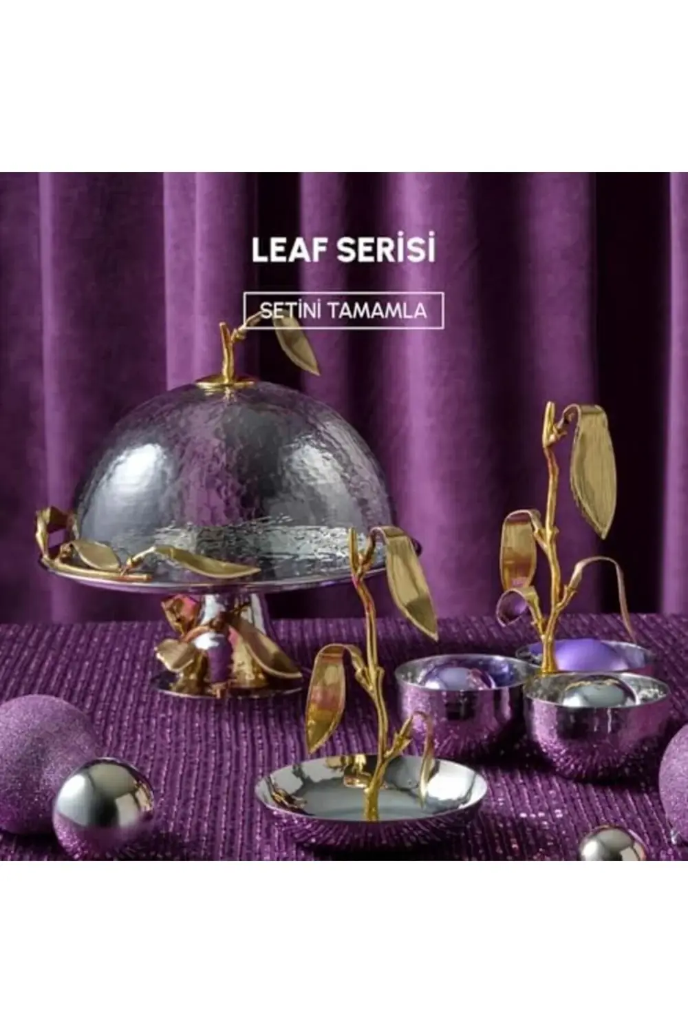 Leaf 2 Katlı Servislik 27x43 cm 395519