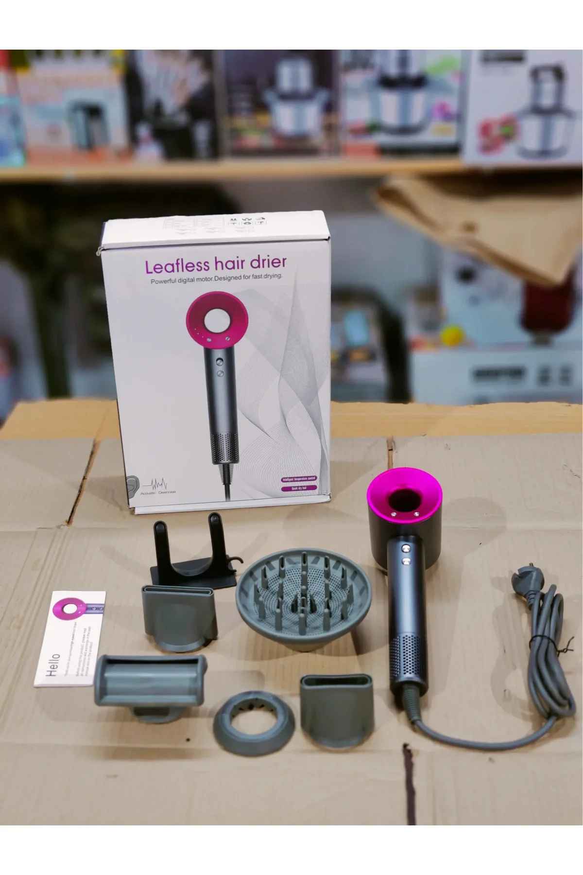 Leafless Hair Dryer 4 In 1 Saç Kurutma Makinası 3 Kademe