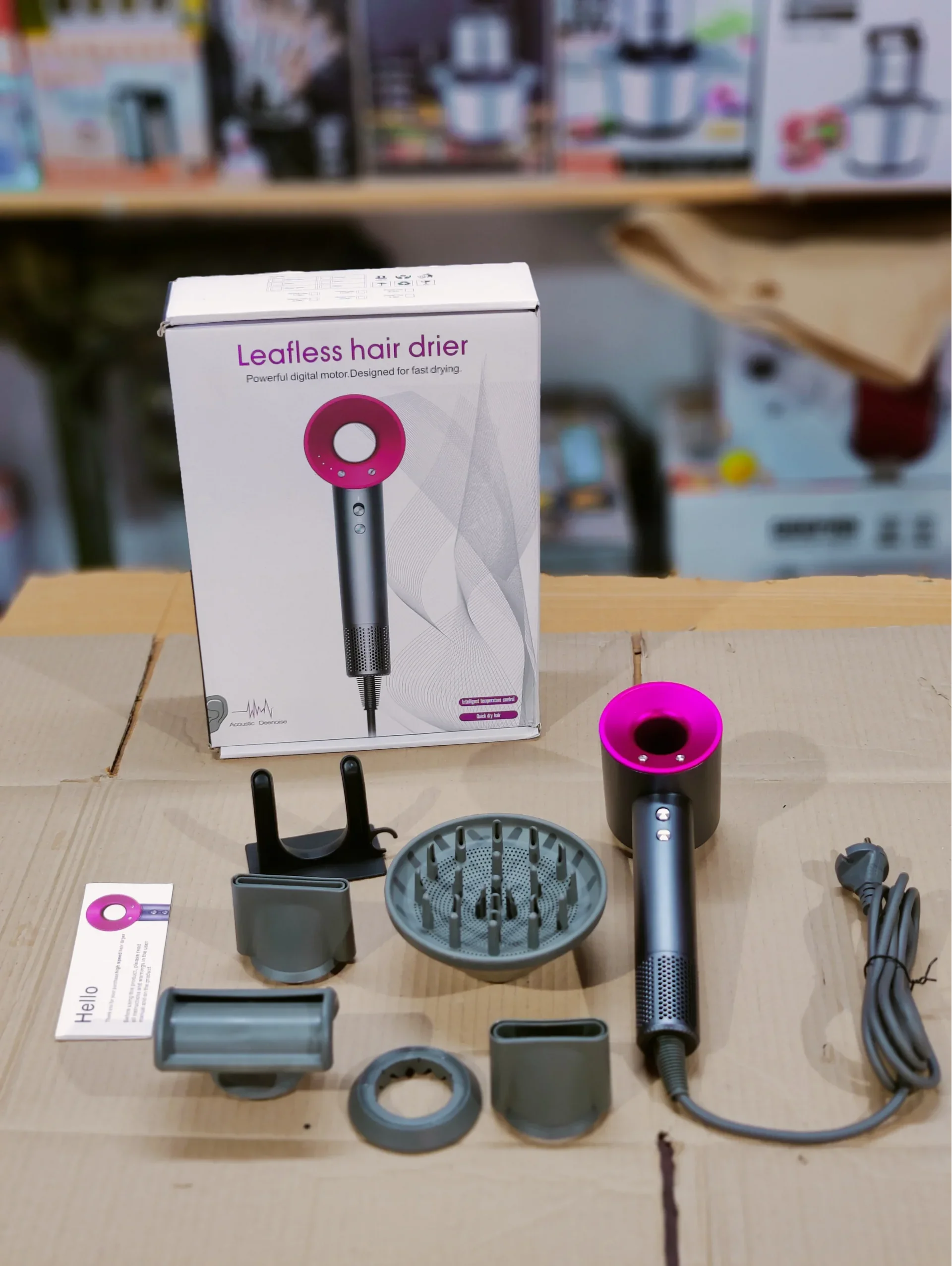 Leafless Hair Dryer 4 In 1 Saç Kurutma Makinası 3 Kademe