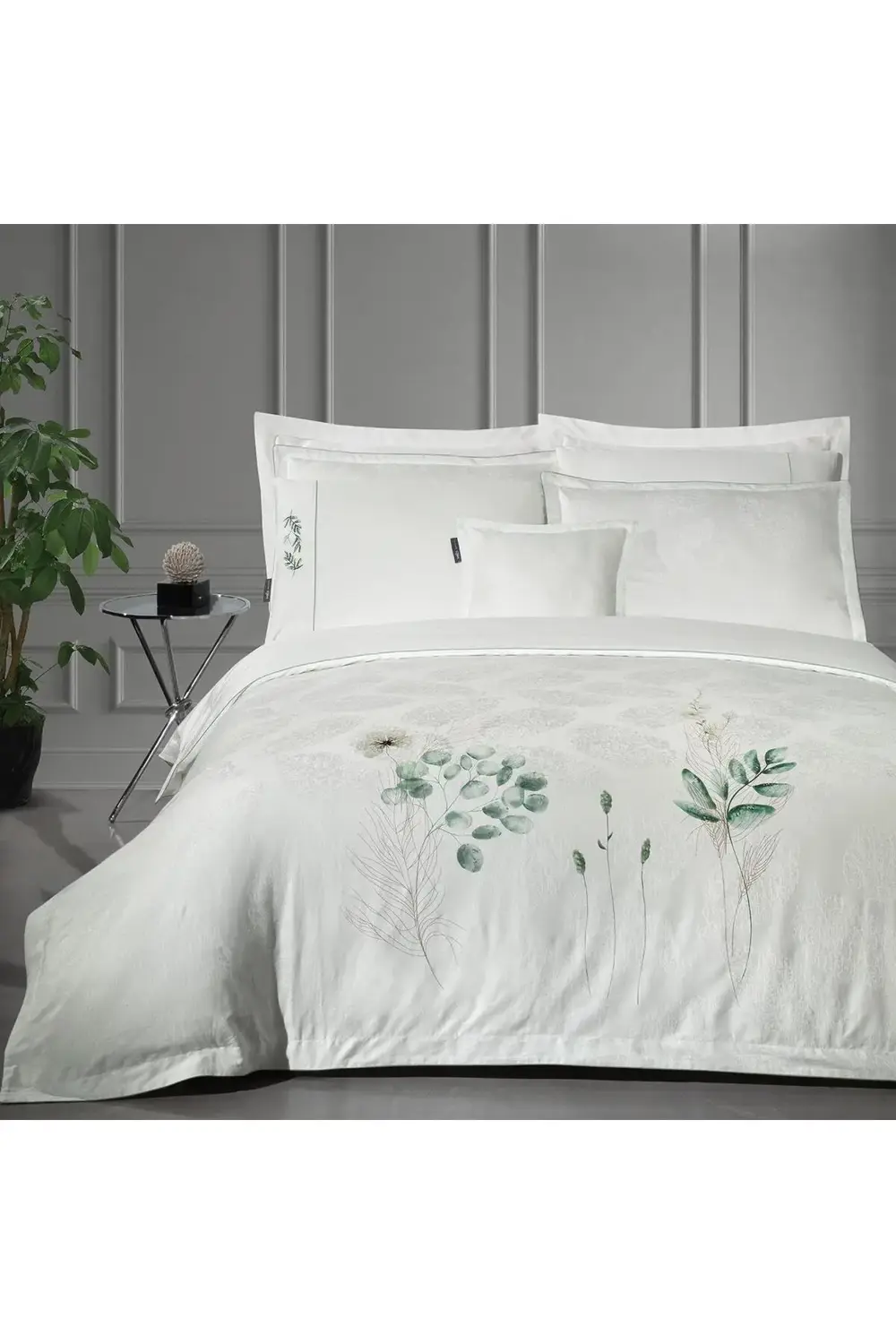 Sarev Leandra Çift Kişilik %100 Pamuk Saten "300 Tc" Nevresim Takımı Be