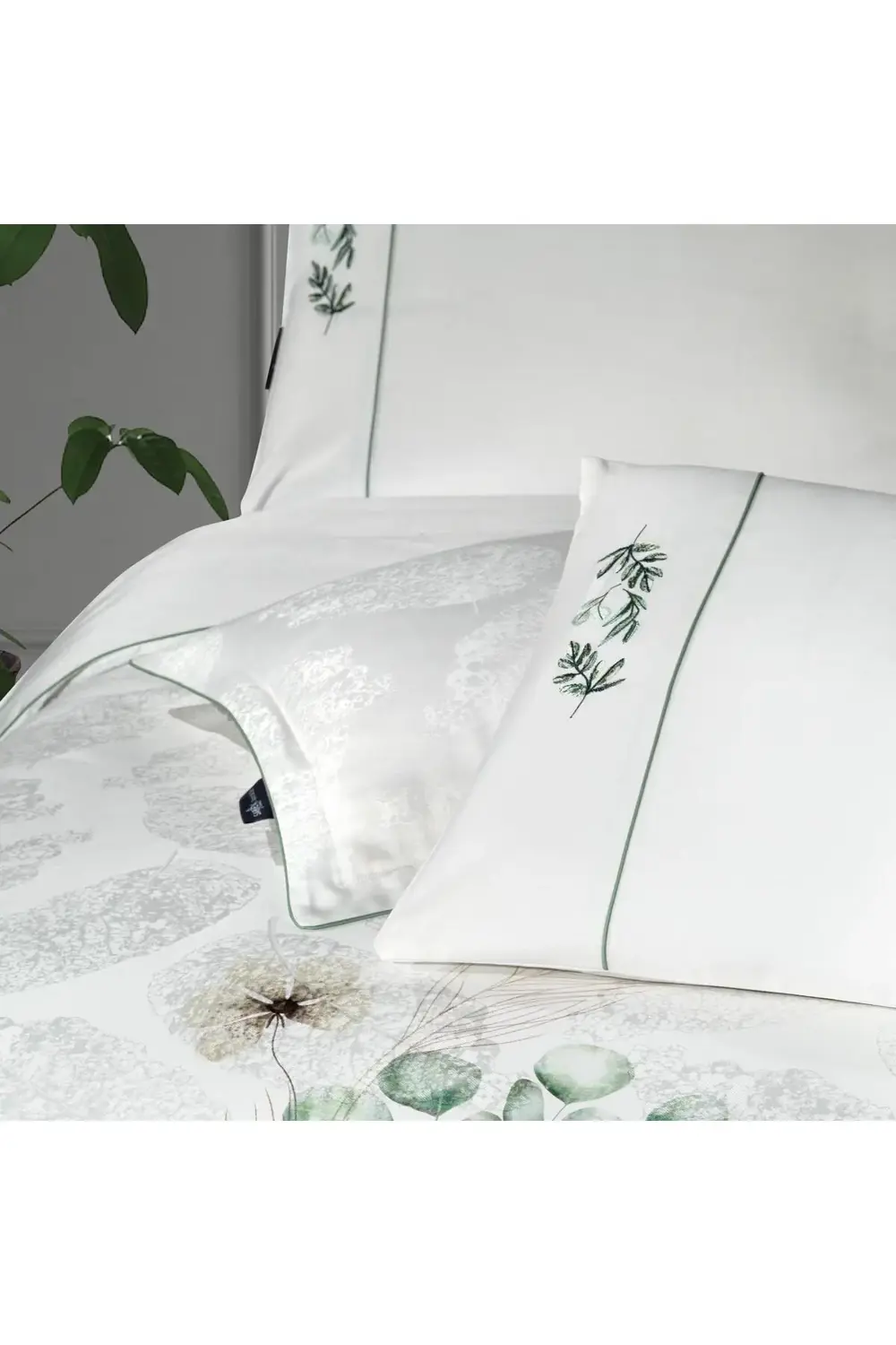 Sarev Leandra Çift Kişilik %100 Pamuk Saten "300 Tc" Nevresim Takımı Be