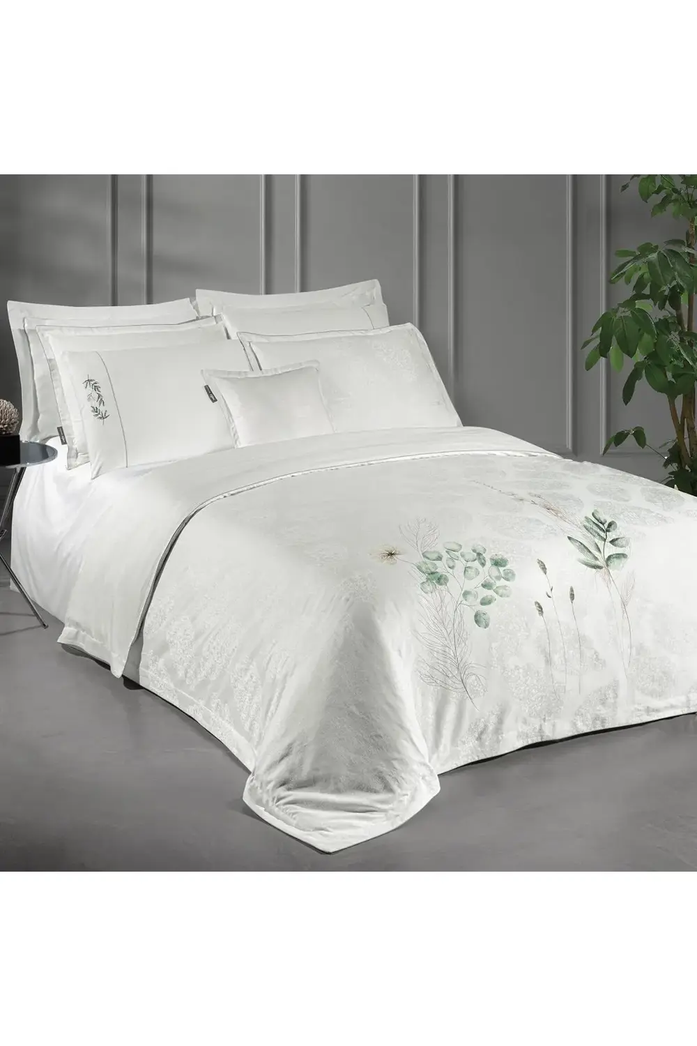 Sarev Leandra Çift Kişilik %100 Pamuk Saten "300 Tc" Nevresim Takımı Be