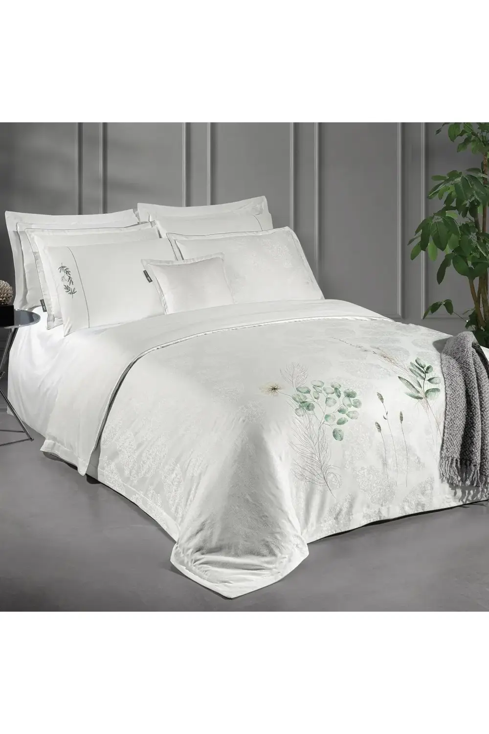 Sarev Leandra Çift Kişilik %100 Pamuk Saten "300 Tc" Nevresim Takımı Be