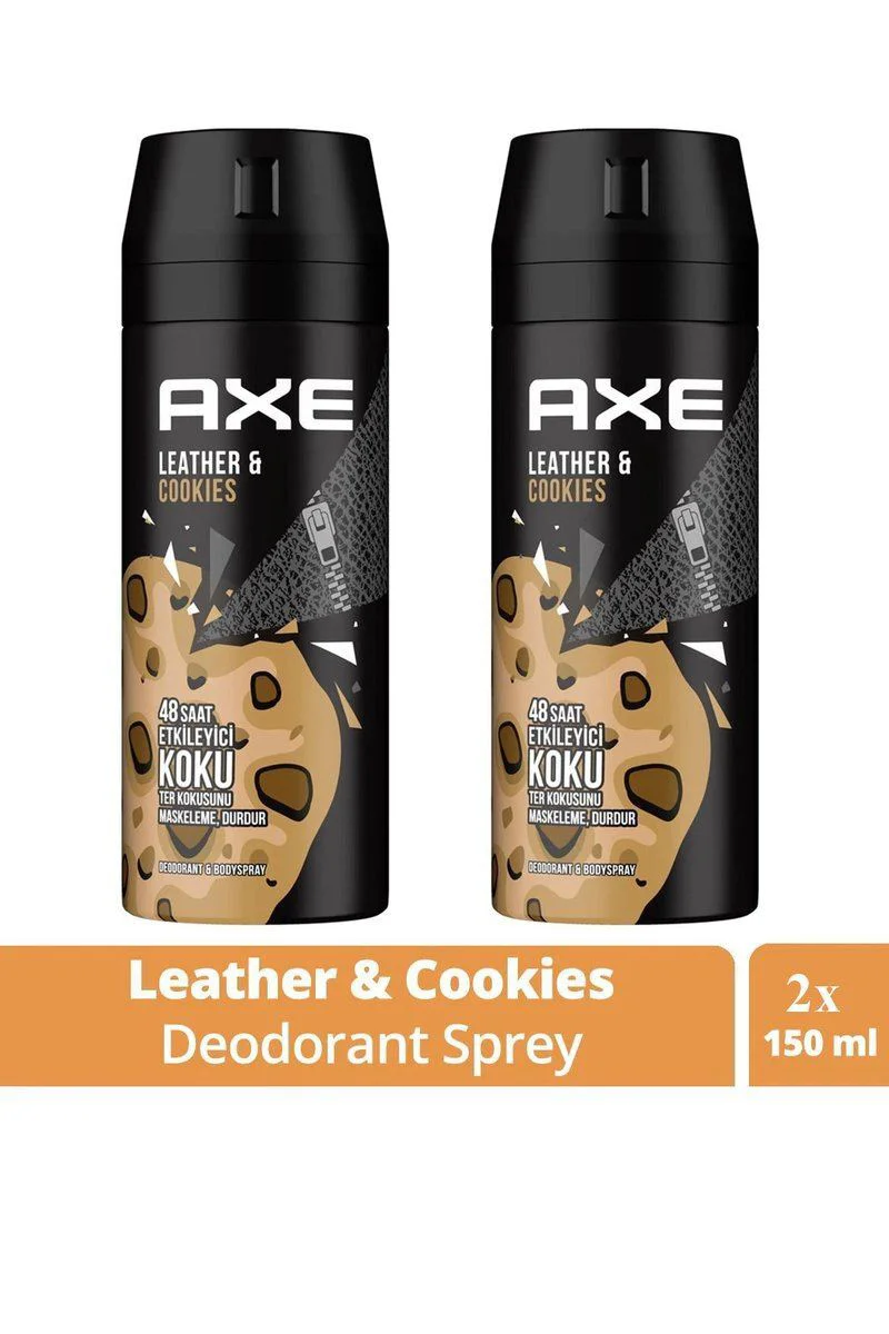Leather & Cookies Erkek Deodorant Spreyi - 48 Saat Koku Koruma, 2'li Paket (150 ml) Fiyatı, Yorumları ve Özellikleri