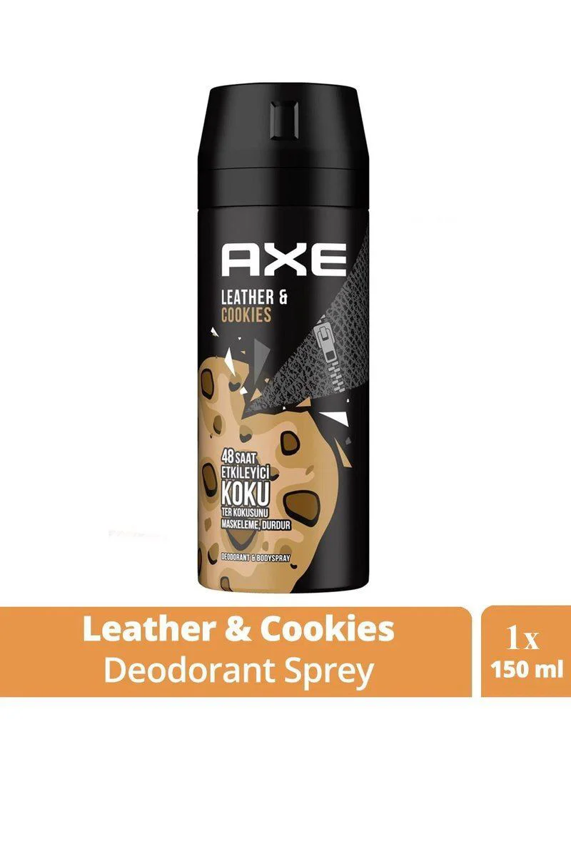 Leather & Cookies Etkileyici Deodorant Spreyi 48 Saat Koku Koruma 150 ml - Axe ile Uyumlu Fiyatı, Yorumları ve Özellikleri