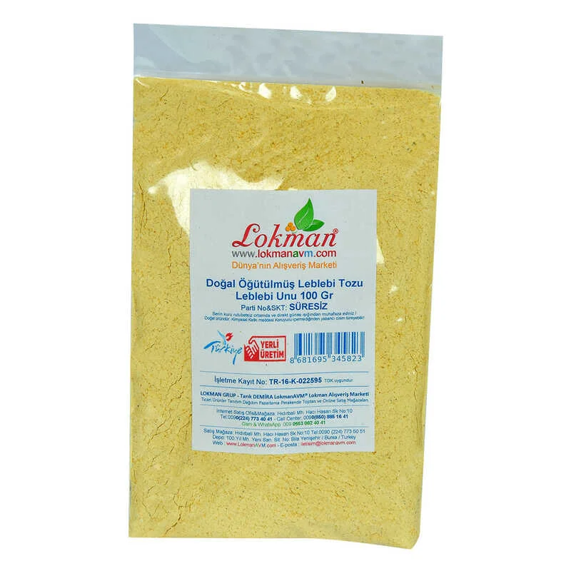Leblebi Tozu Leblebi Unu Öğütülmüş Doğal 100 Gr Paket