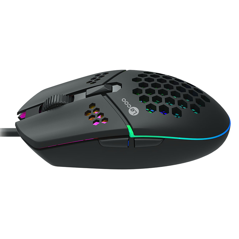 LECOO MS105 3200 DPI 6 TUŞLU KABLOLU RGB LED AYDINLATMALI GAMING 