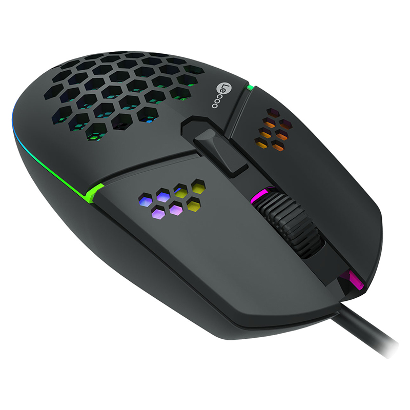 LECOO MS105 3200 DPI 6 TUŞLU KABLOLU RGB LED AYDINLATMALI GAMING 