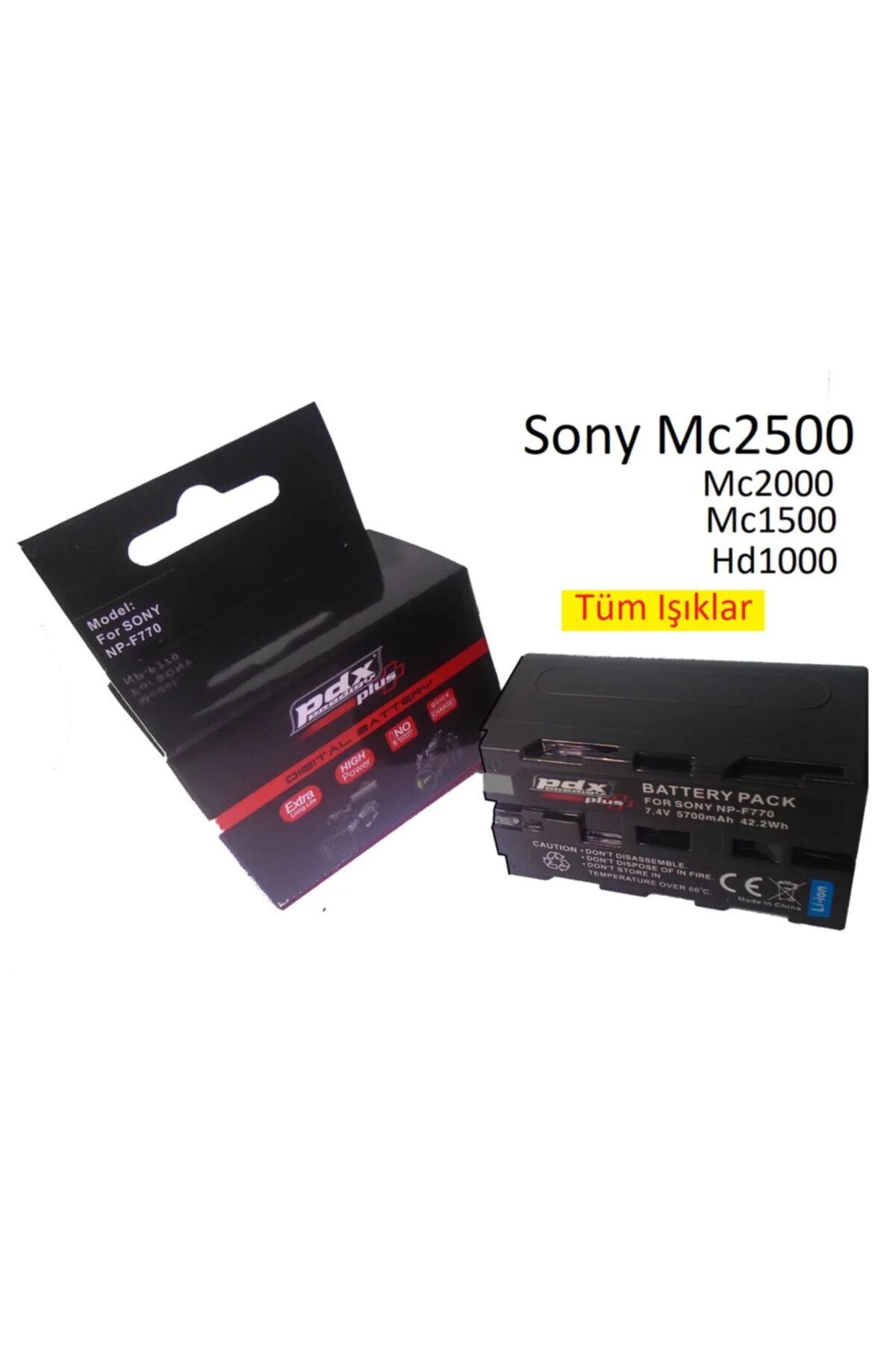 Led -308w Kamera Işığı Için Yedek Batarya