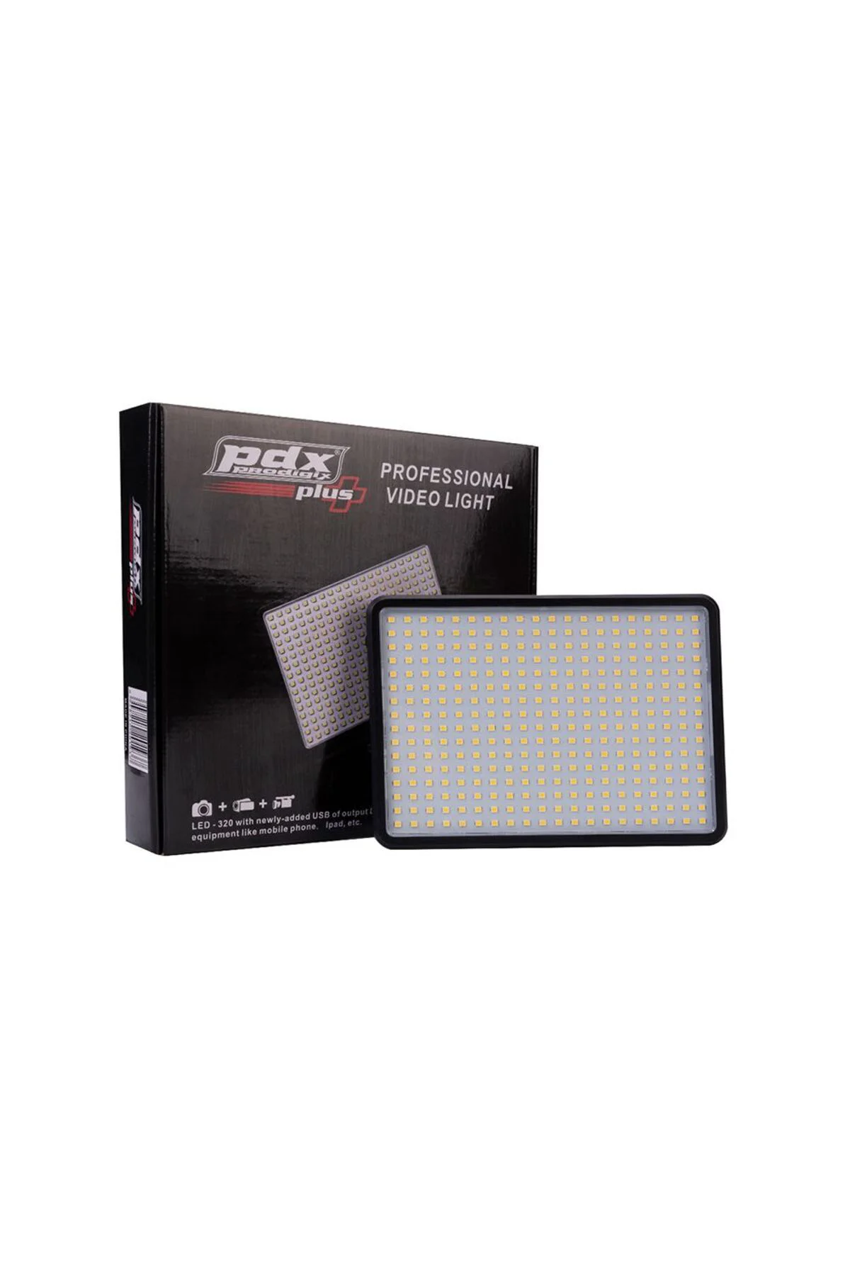 Led 320 Sürekli Işık Seti +( Şarj Aleti+770Mah Batarya