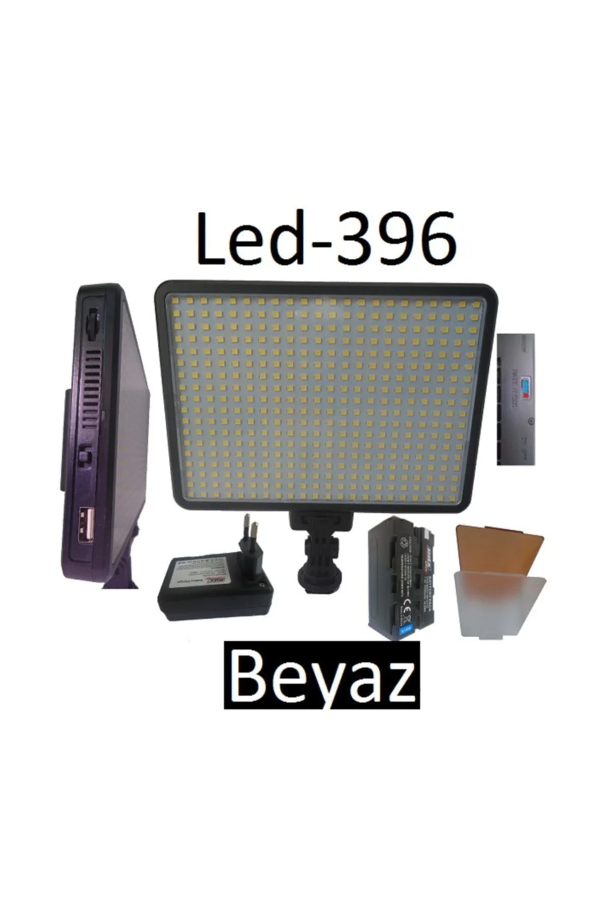 Led-396 Kamera Işığı, Led, Led Işık 7700 Mah Batarya