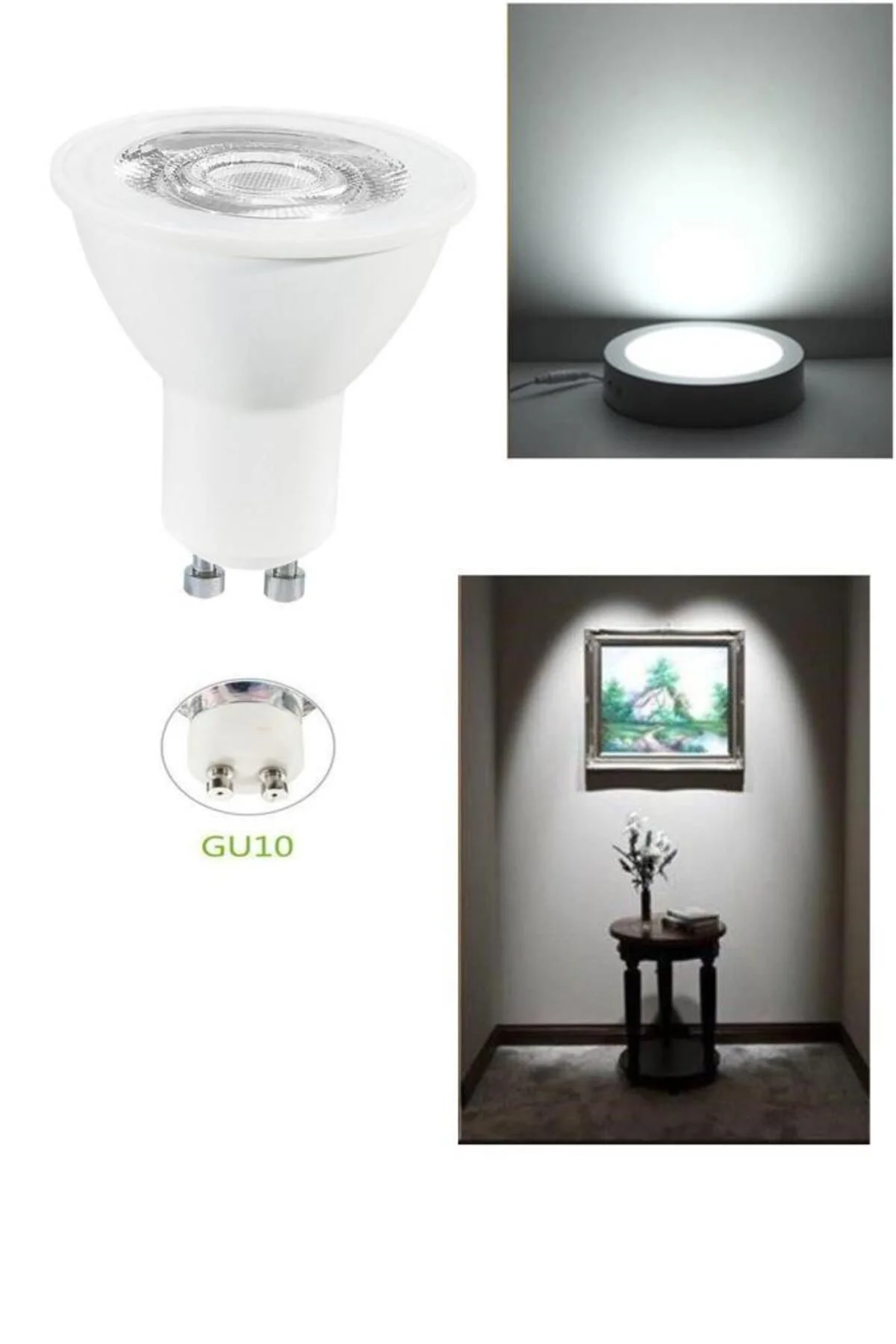Led 4.5w 6500k 350lm Gu10 Duy Beyaz Işık Spot Lamba - Görsel 4